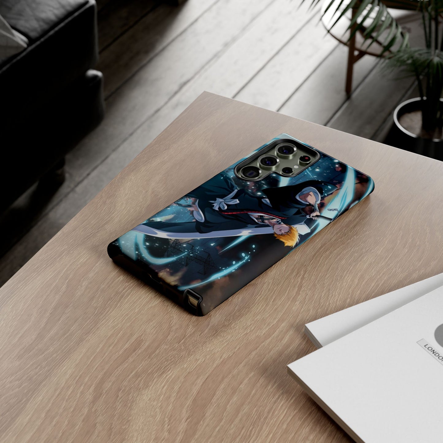 Ichigo, Kurosaki, Tough, Phone, Cases, Bleach, anime, manga, shonen, substitute, soul, reaper, society, rukia, kuchiki, bankai,
