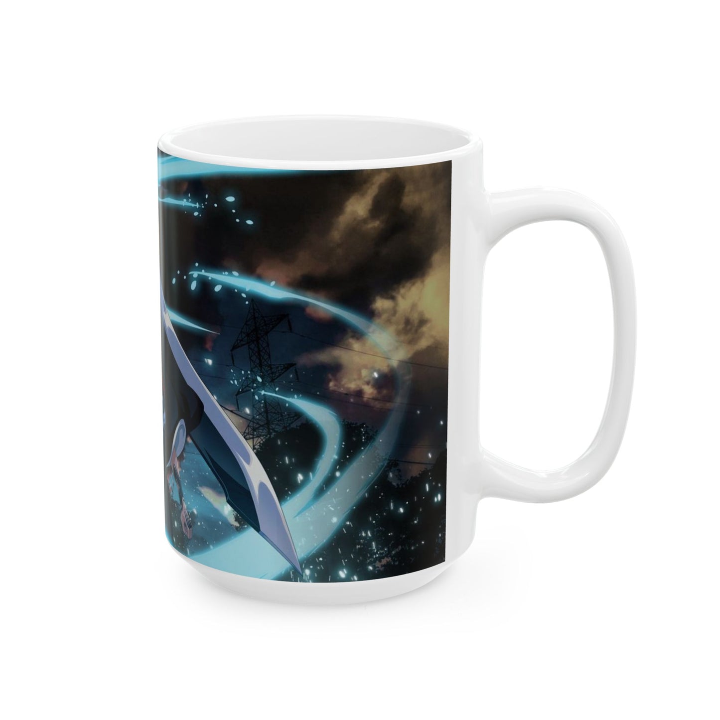 Ichigo, Kurosaki, Ceramic, Mug, (11oz, 15oz), Bleach, anime, manga, shonen, soul, reaper, rukia, kuchiki, bankai, kenpachi, yoruichi