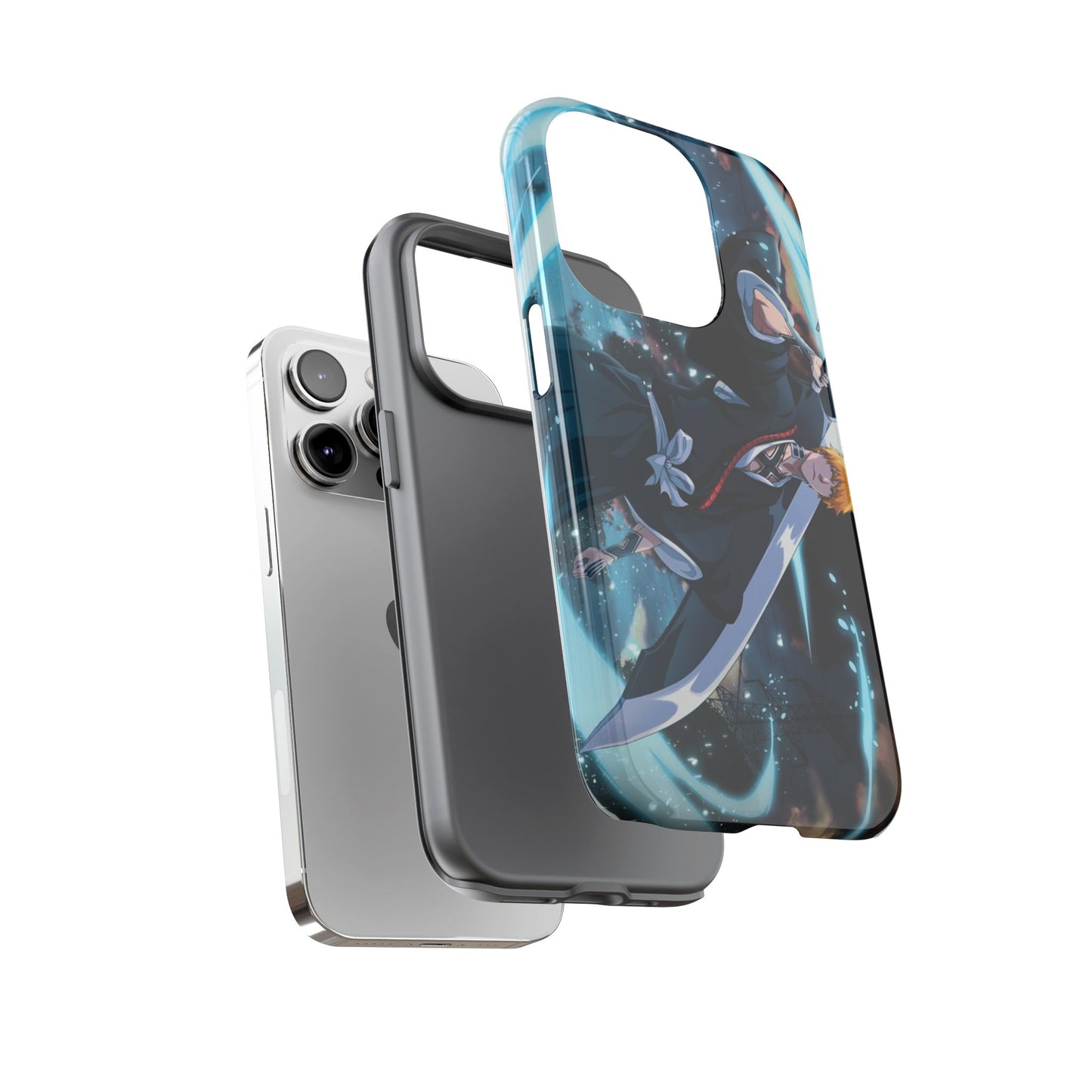 Ichigo, Kurosaki, Tough, Phone, Cases, Bleach, anime, manga, shonen, substitute, soul, reaper, society, rukia, kuchiki, bankai,