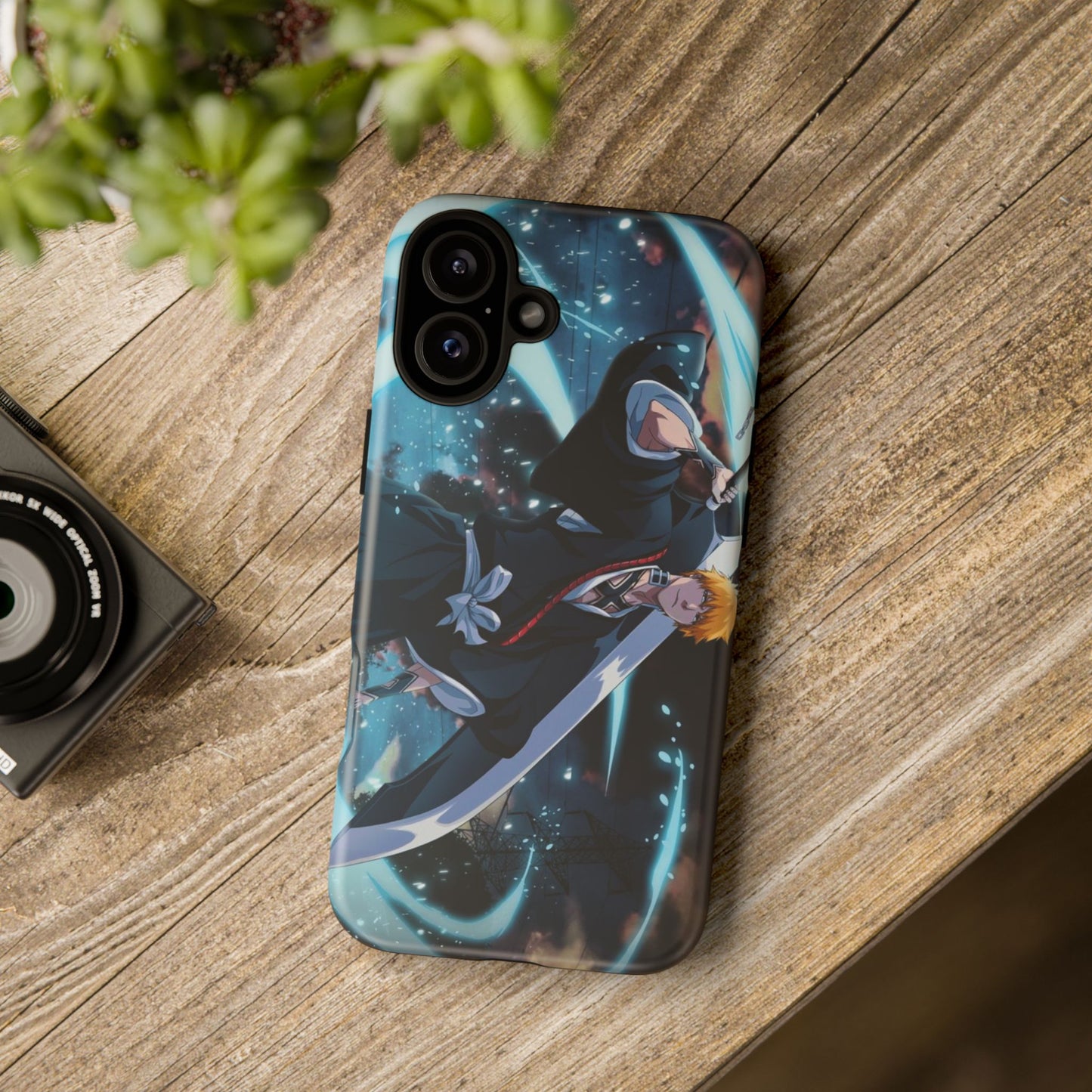 Ichigo, Kurosaki, Tough, Phone, Cases, Bleach, anime, manga, shonen, substitute, soul, reaper, society, rukia, kuchiki, bankai,