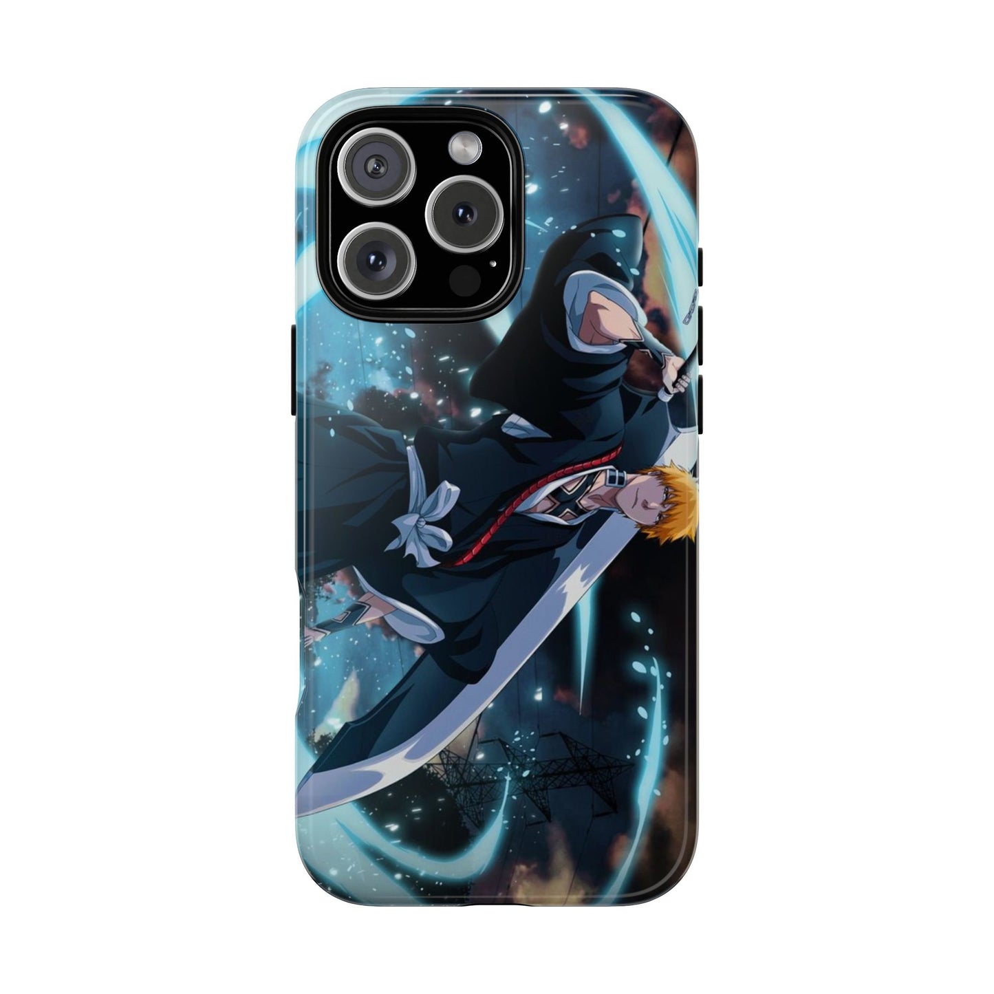 Ichigo, Kurosaki, Tough, Phone, Cases, Bleach, anime, manga, shonen, substitute, soul, reaper, society, rukia, kuchiki, bankai,