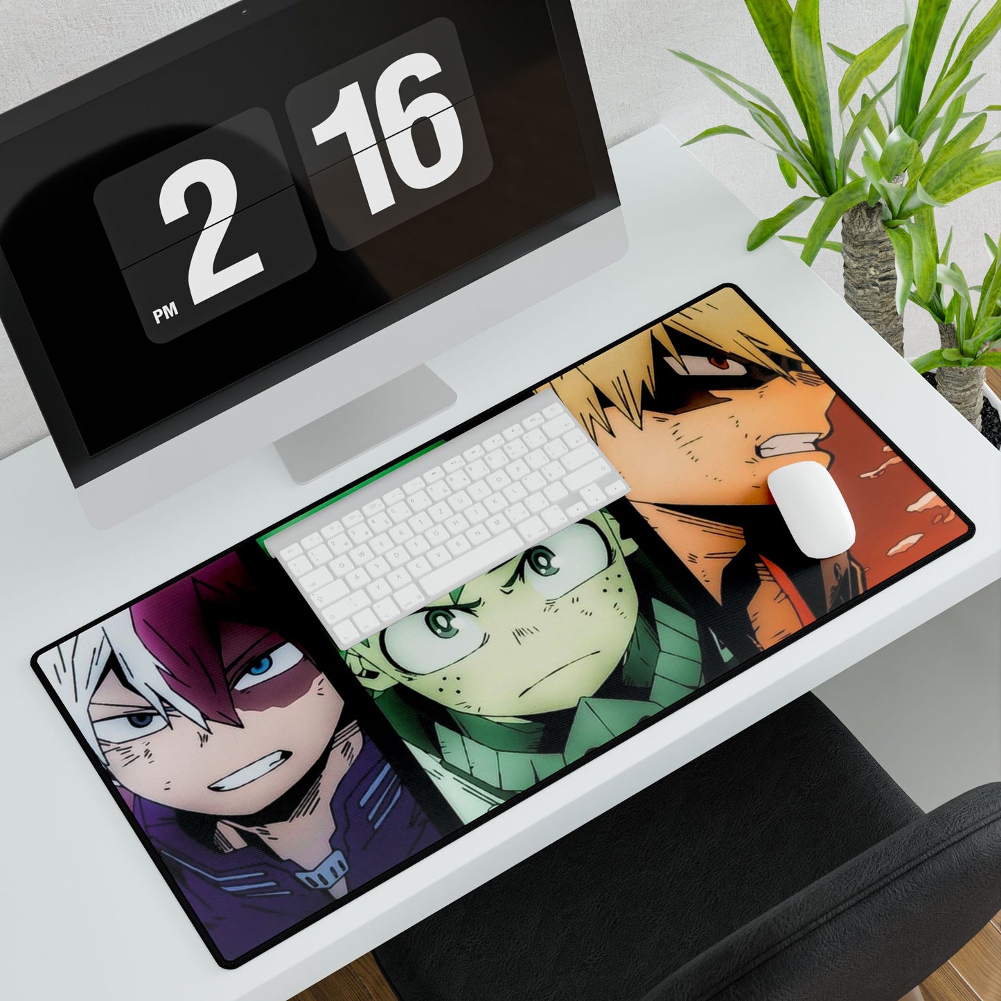 Midoriya, Todoroki, Bakugo, Desk Mats, Izuku midoriya, shoto todoroki, katsuki bakugo, my hero academia, mha