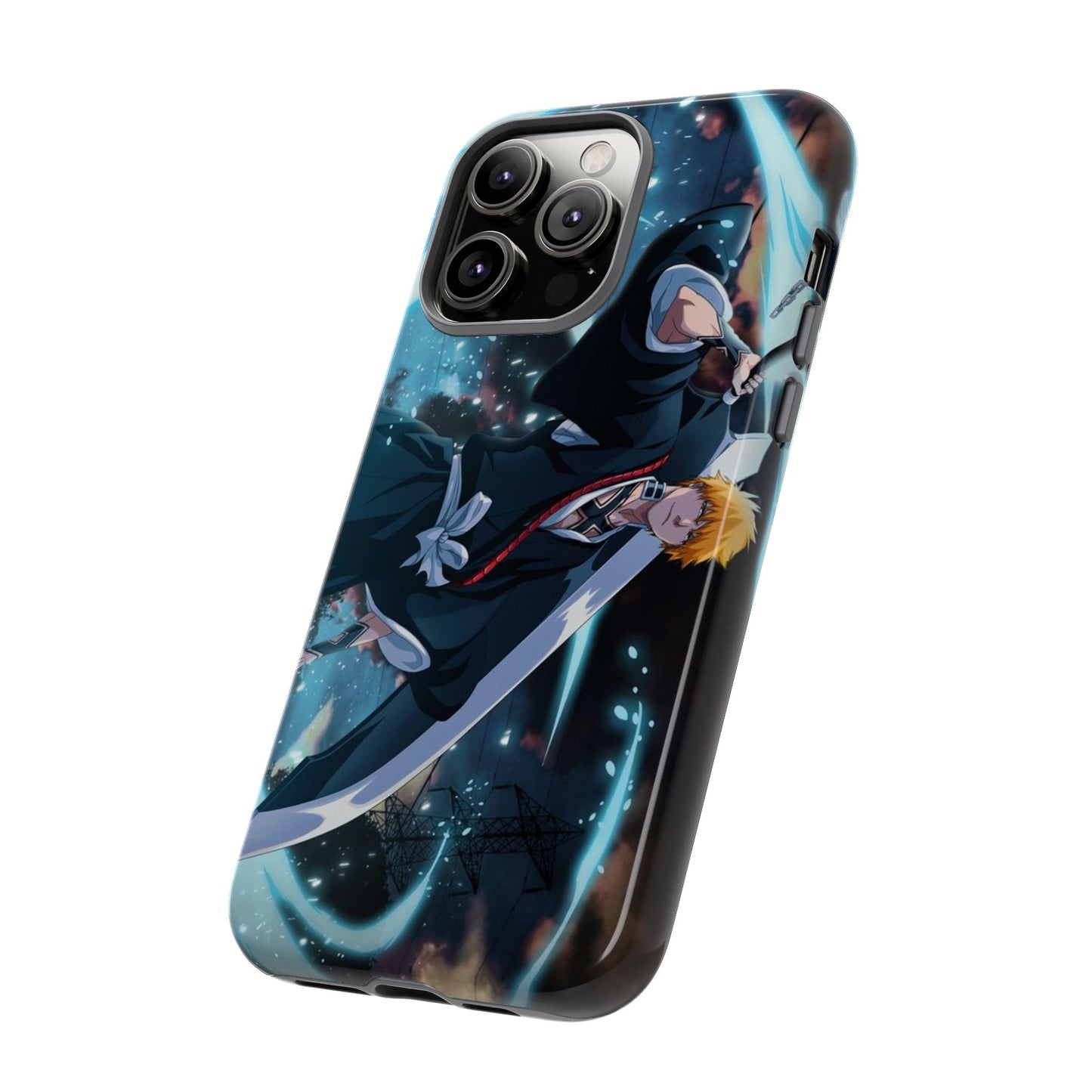 Ichigo, Kurosaki, Tough, Phone, Cases, Bleach, anime, manga, shonen, substitute, soul, reaper, society, rukia, kuchiki, bankai,