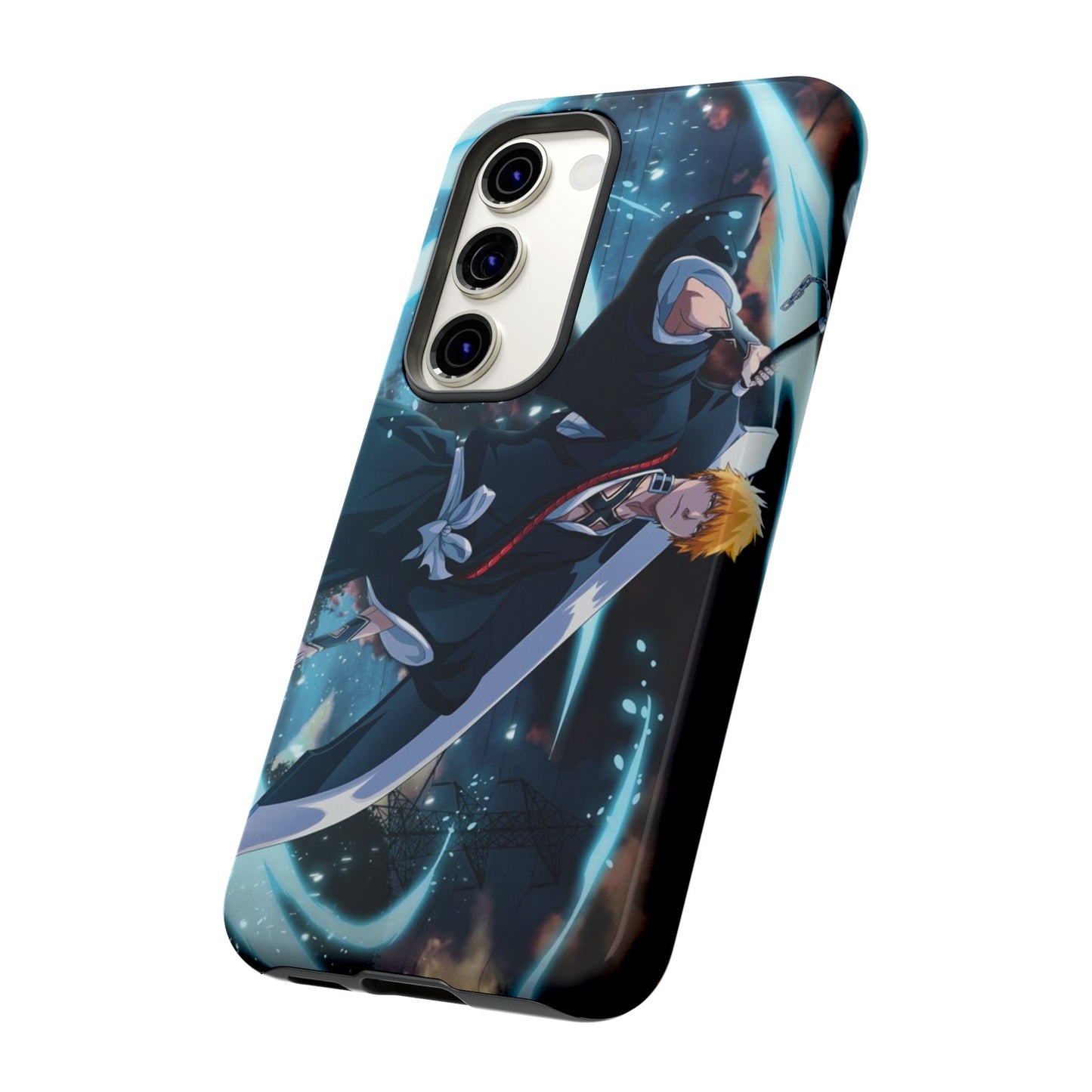 Ichigo, Kurosaki, Tough, Phone, Cases, Bleach, anime, manga, shonen, substitute, soul, reaper, society, rukia, kuchiki, bankai,