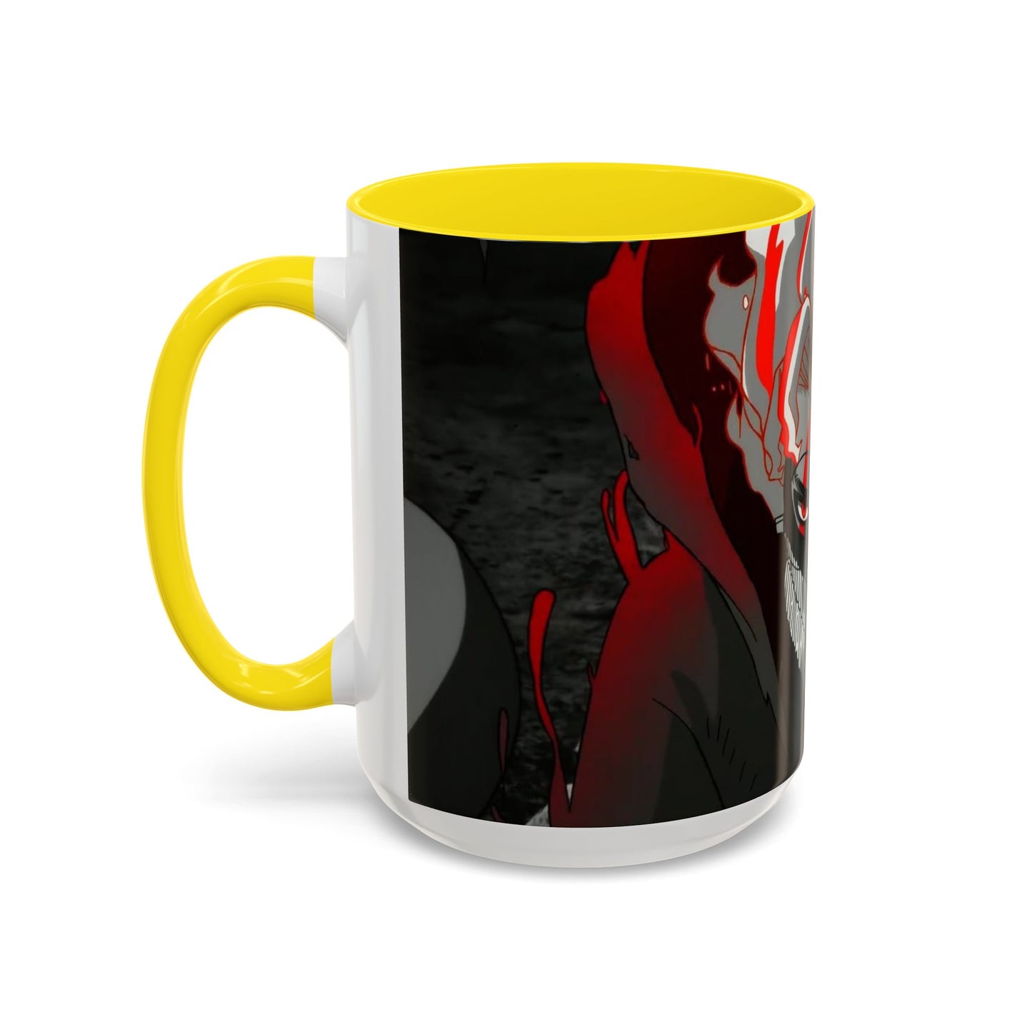 Turbo, Okarun, Accent Coffee Mug (11, 15oz), dandadan, anime, shonen, manga, Ken, Takakura, Granny, Seiko, Momo, Ayase