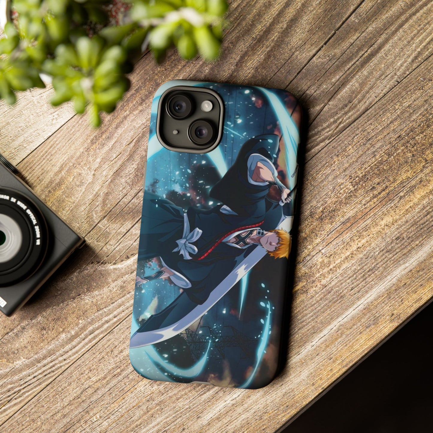 Ichigo, Kurosaki, Tough, Phone, Cases, Bleach, anime, manga, shonen, substitute, soul, reaper, society, rukia, kuchiki, bankai,