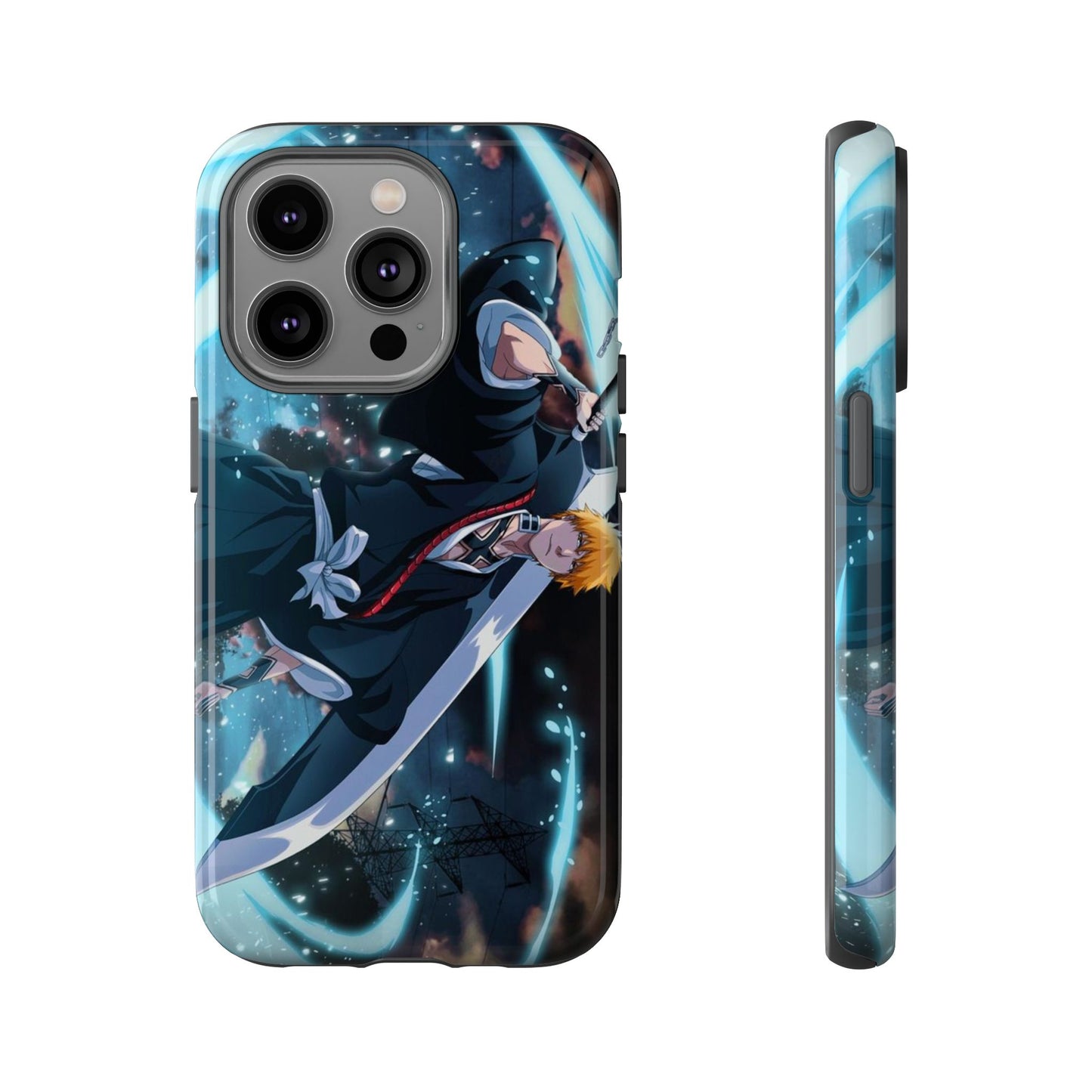 Ichigo, Kurosaki, Tough, Phone, Cases, Bleach, anime, manga, shonen, substitute, soul, reaper, society, rukia, kuchiki, bankai,