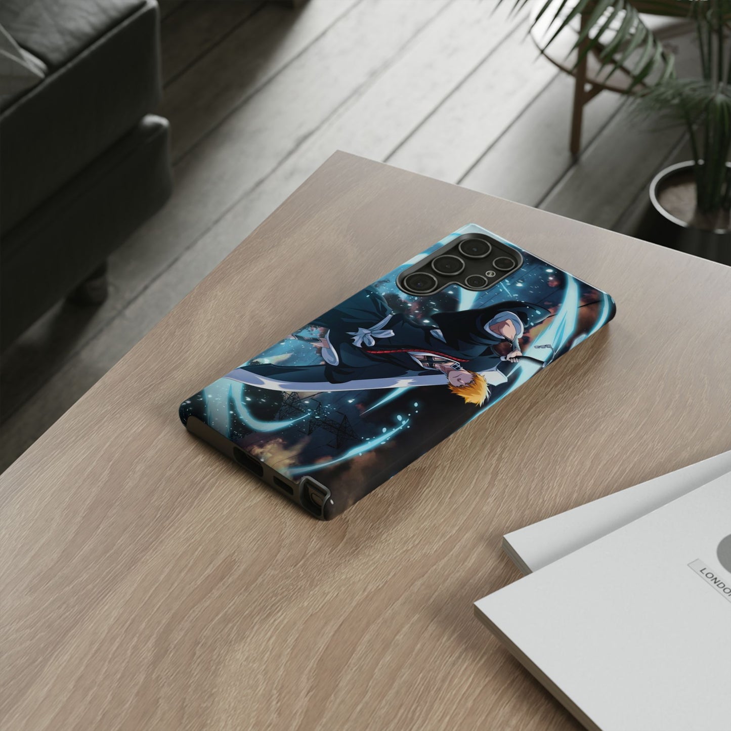 Ichigo, Kurosaki, Tough, Phone, Cases, Bleach, anime, manga, shonen, substitute, soul, reaper, society, rukia, kuchiki, bankai,