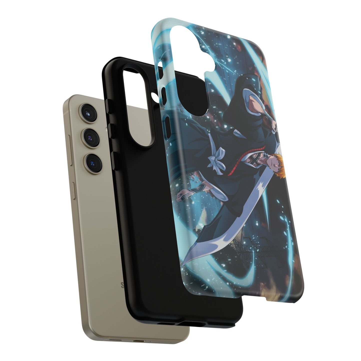 Ichigo, Kurosaki, Tough, Phone, Cases, Bleach, anime, manga, shonen, substitute, soul, reaper, society, rukia, kuchiki, bankai,