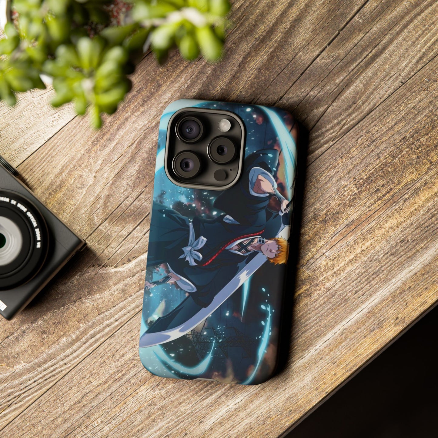 Ichigo, Kurosaki, Tough, Phone, Cases, Bleach, anime, manga, shonen, substitute, soul, reaper, society, rukia, kuchiki, bankai,
