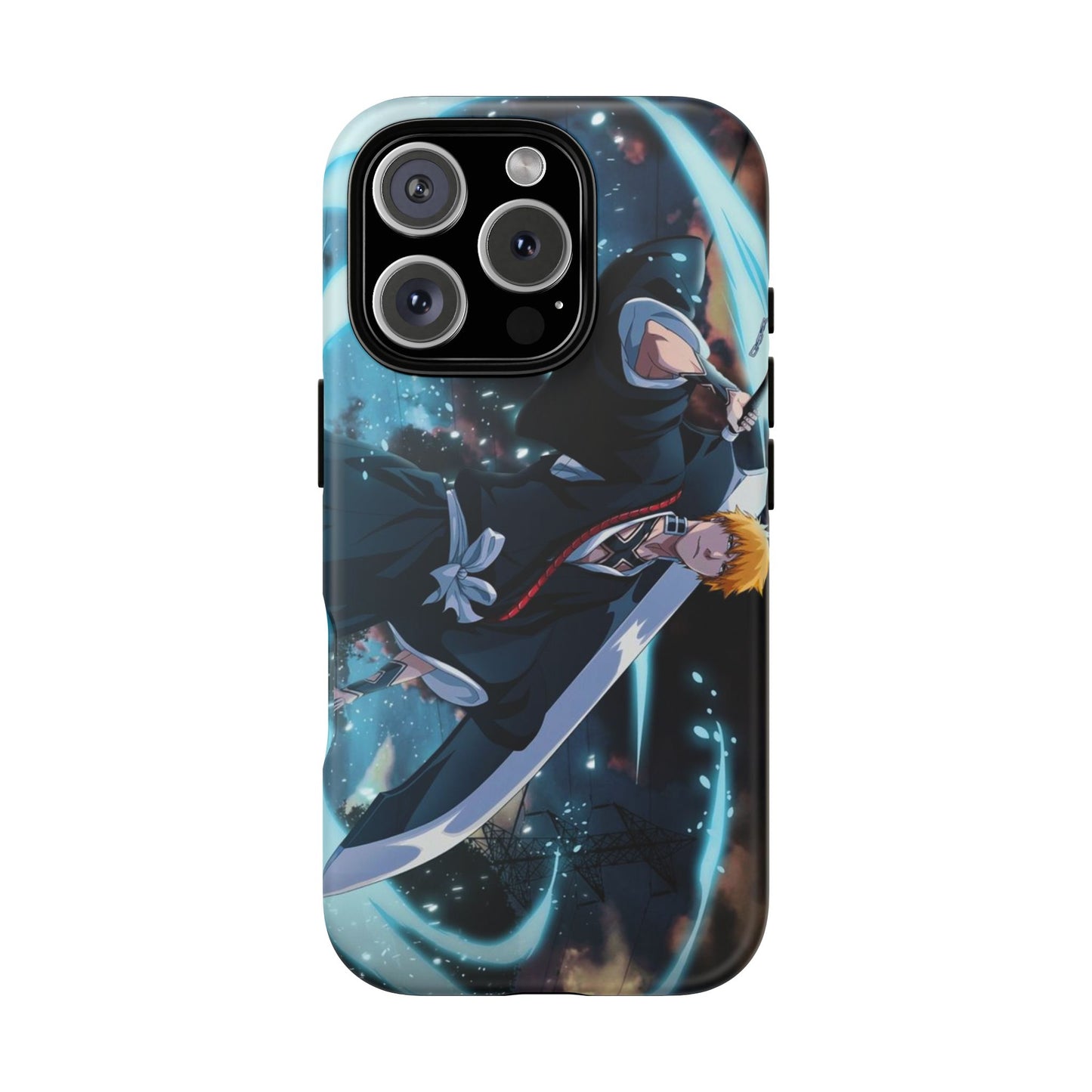 Ichigo, Kurosaki, Tough, Phone, Cases, Bleach, anime, manga, shonen, substitute, soul, reaper, society, rukia, kuchiki, bankai,