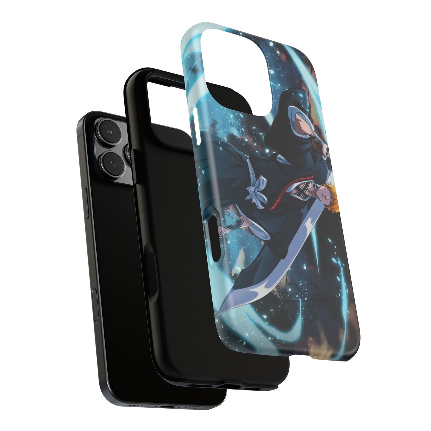 Ichigo, Kurosaki, Tough, Phone, Cases, Bleach, anime, manga, shonen, substitute, soul, reaper, society, rukia, kuchiki, bankai,
