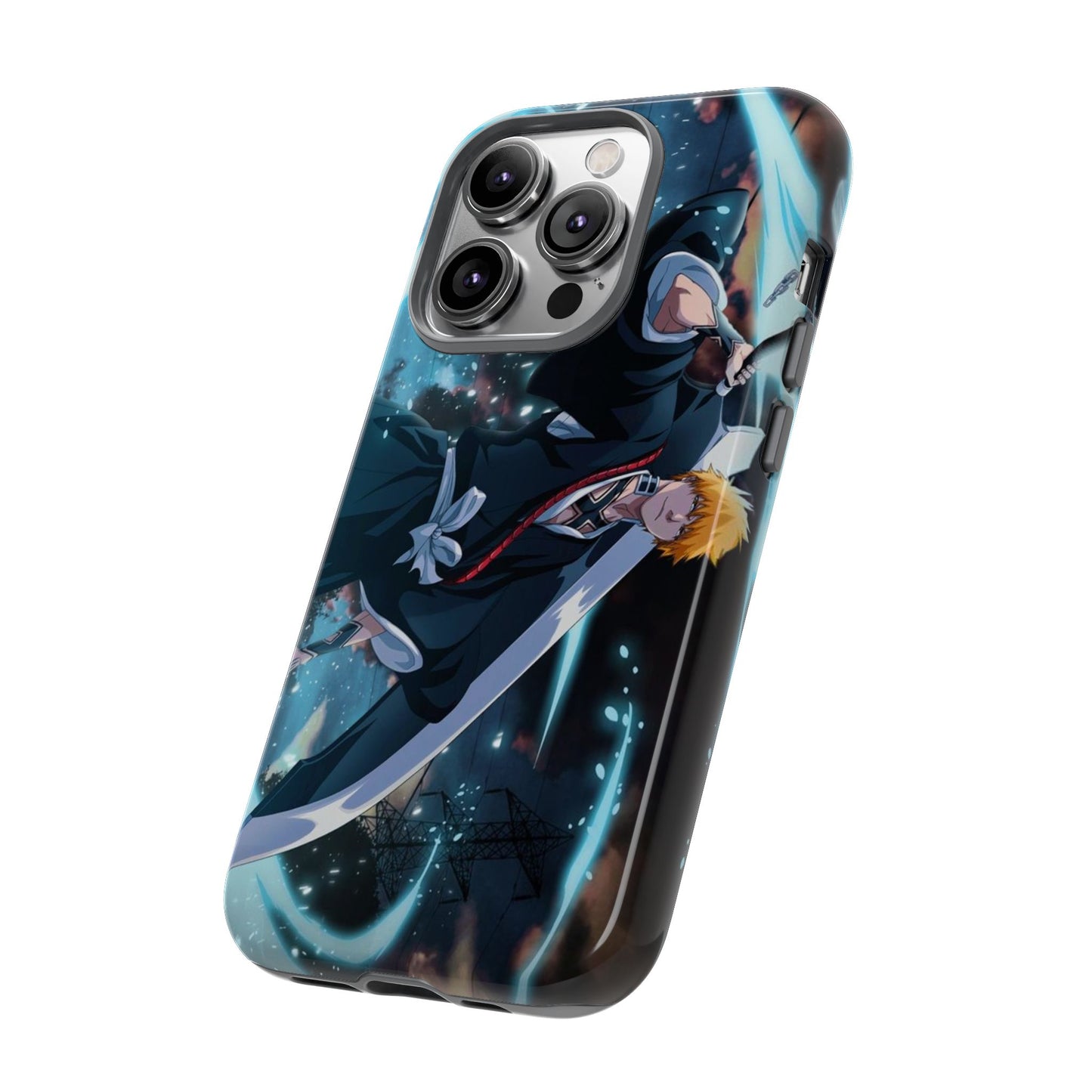 Ichigo, Kurosaki, Tough, Phone, Cases, Bleach, anime, manga, shonen, substitute, soul, reaper, society, rukia, kuchiki, bankai,