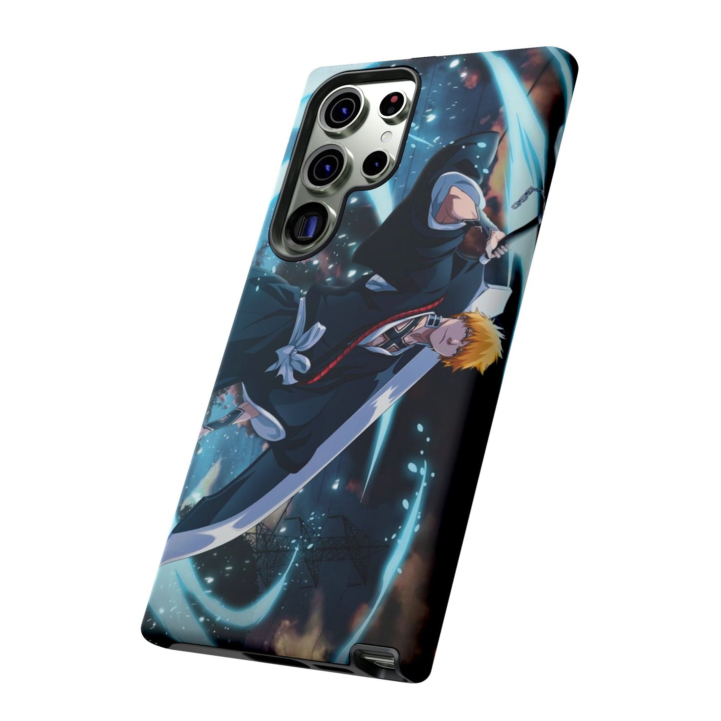 Ichigo, Kurosaki, Tough, Phone, Cases, Bleach, anime, manga, shonen, substitute, soul, reaper, society, rukia, kuchiki, bankai,