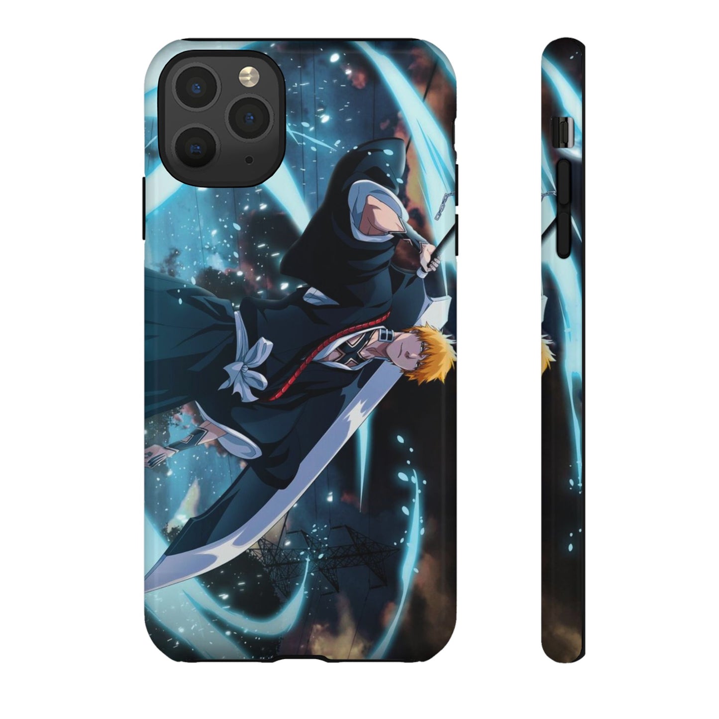 Ichigo, Kurosaki, Tough, Phone, Cases, Bleach, anime, manga, shonen, substitute, soul, reaper, society, rukia, kuchiki, bankai,