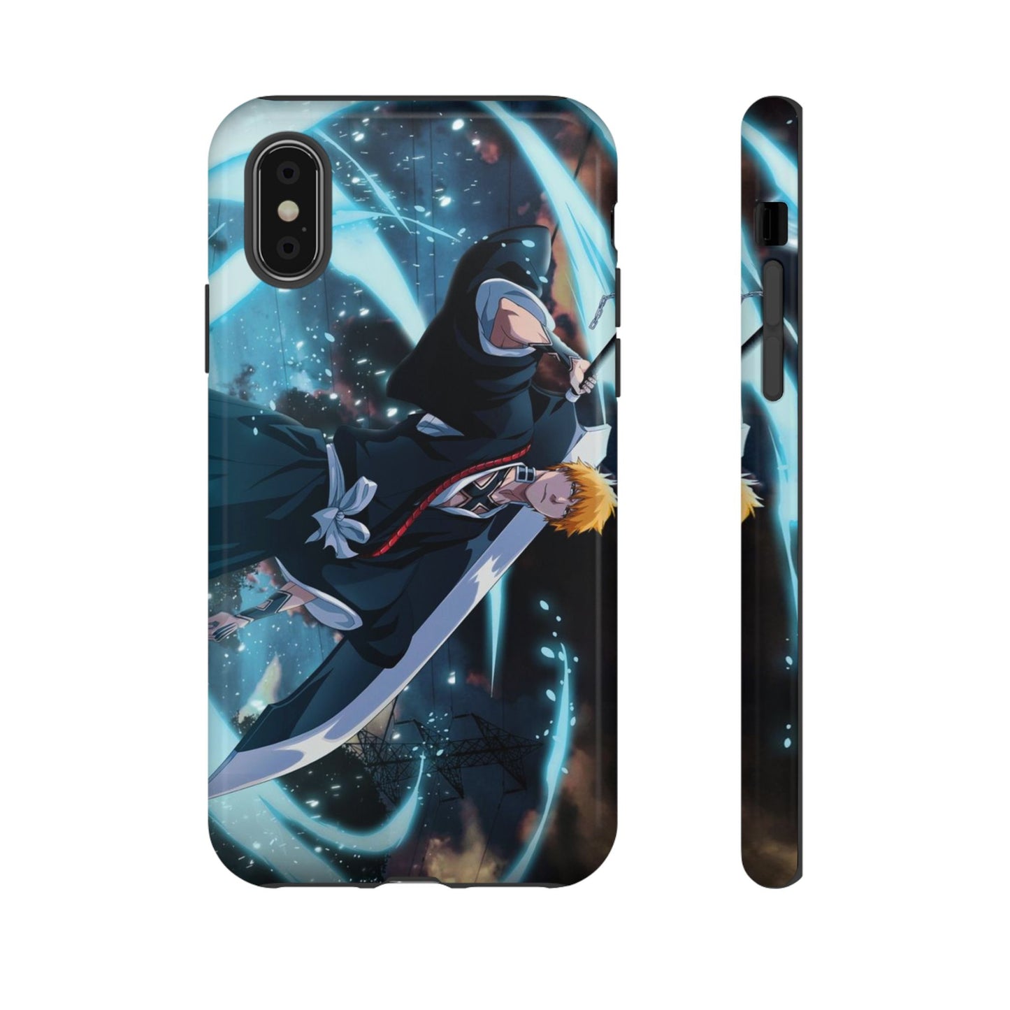 Ichigo, Kurosaki, Tough, Phone, Cases, Bleach, anime, manga, shonen, substitute, soul, reaper, society, rukia, kuchiki, bankai,