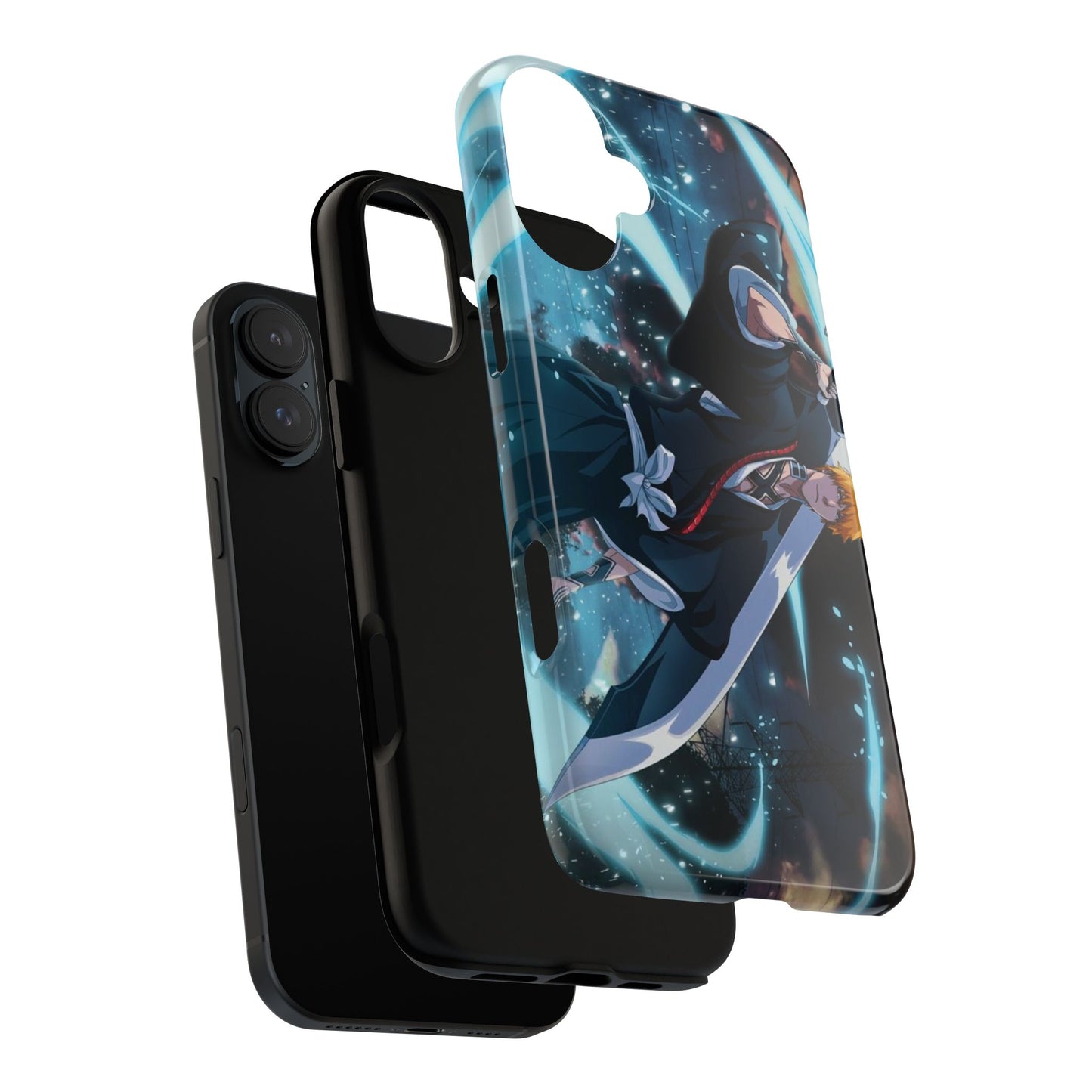Ichigo, Kurosaki, Tough, Phone, Cases, Bleach, anime, manga, shonen, substitute, soul, reaper, society, rukia, kuchiki, bankai,