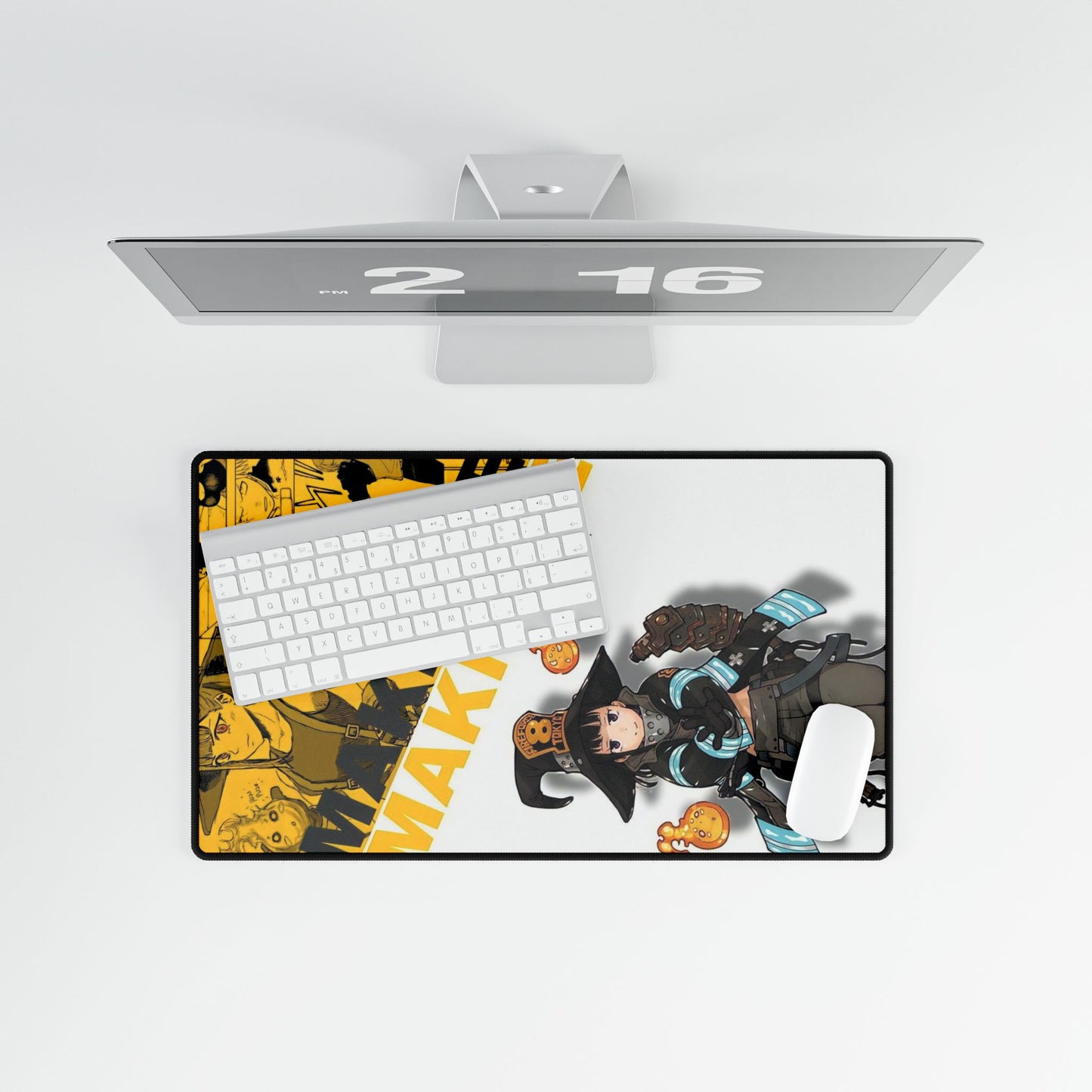 Maki Oze Desk Mat - Fire Force Anime Keyboard Pad, Witch of Flames Desk Mat, Manga Gaming Accessory, Otaku Gift