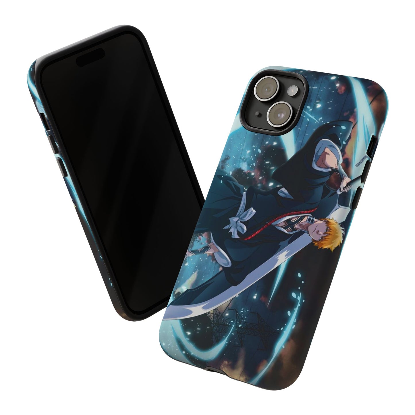 Ichigo, Kurosaki, Tough, Phone, Cases, Bleach, anime, manga, shonen, substitute, soul, reaper, society, rukia, kuchiki, bankai,