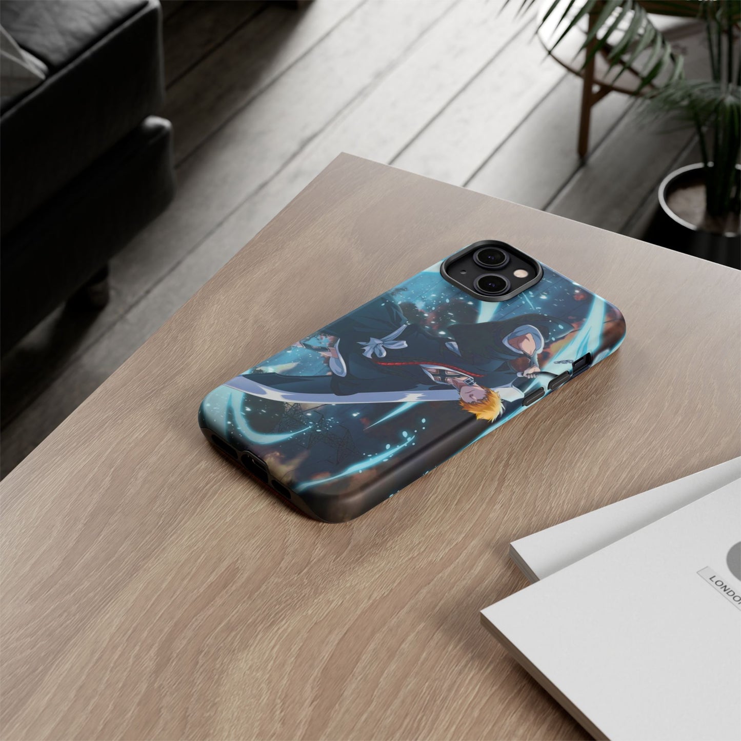 Ichigo, Kurosaki, Tough, Phone, Cases, Bleach, anime, manga, shonen, substitute, soul, reaper, society, rukia, kuchiki, bankai,