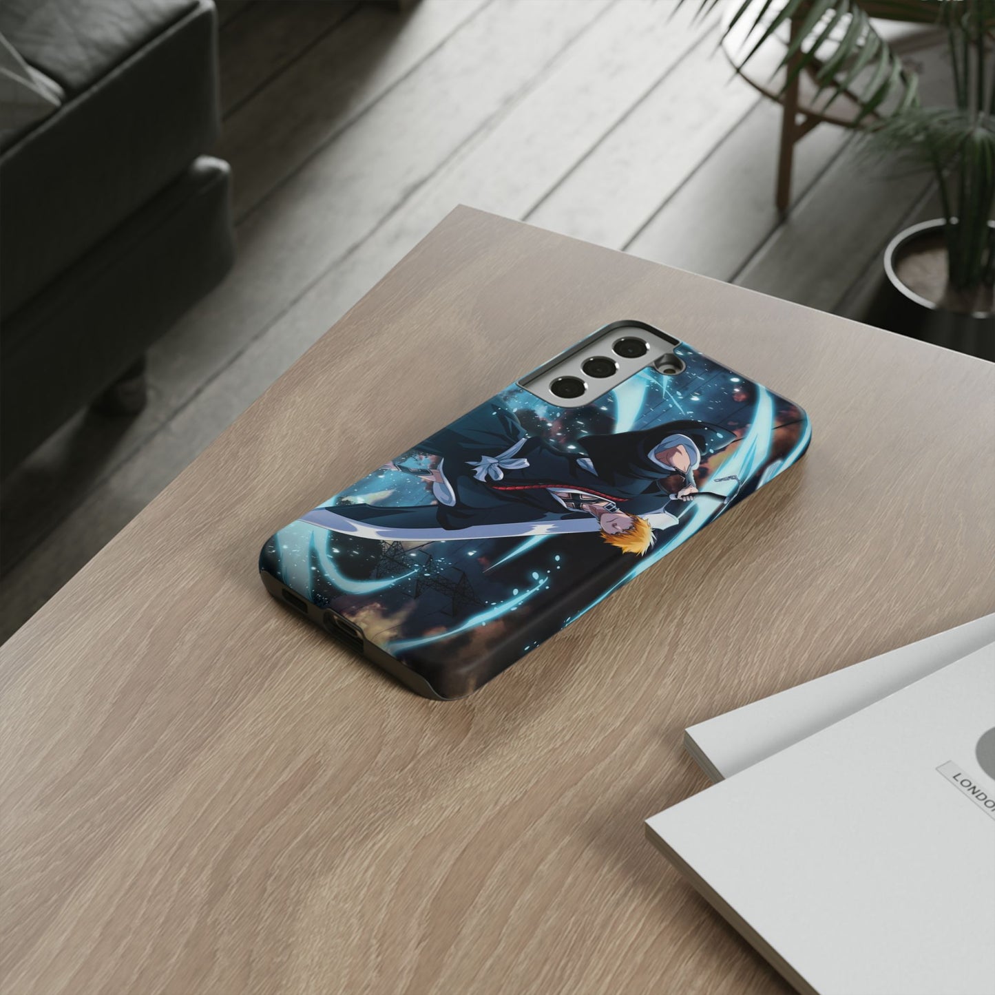 Ichigo, Kurosaki, Tough, Phone, Cases, Bleach, anime, manga, shonen, substitute, soul, reaper, society, rukia, kuchiki, bankai,