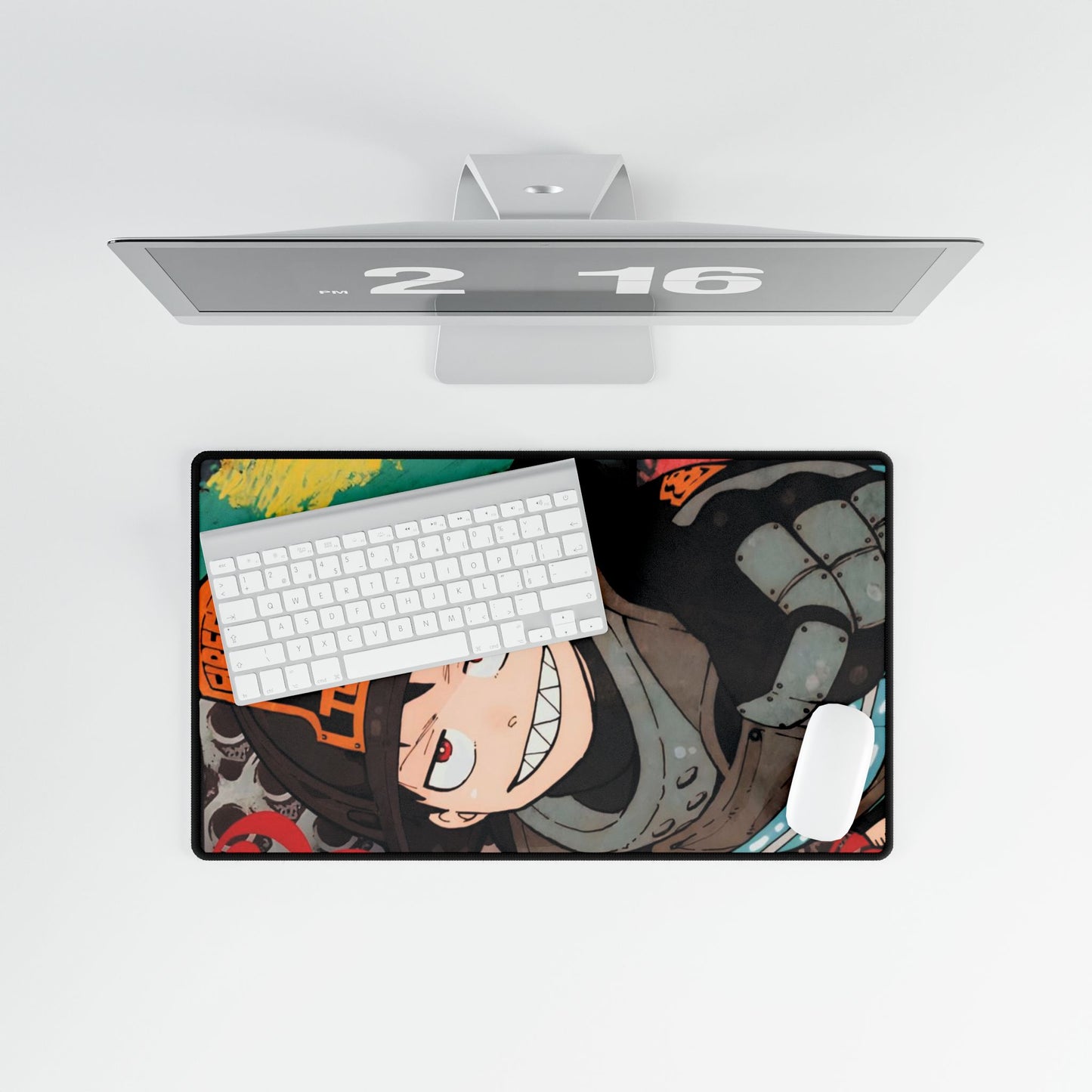Shinra Kusakabe Desk Mat - Fire Force Anime Gaming Mat - Company 8 - Extended Size - Manga Fan Gift