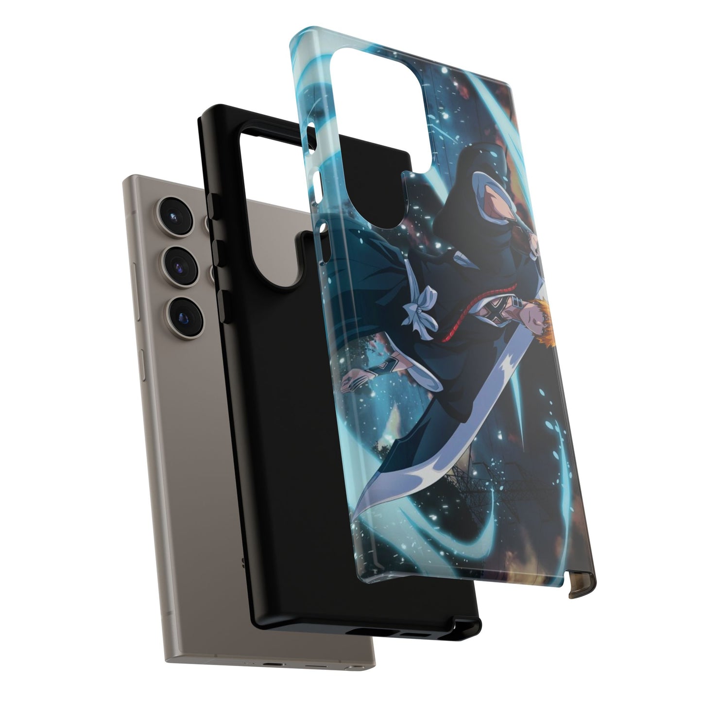 Ichigo, Kurosaki, Tough, Phone, Cases, Bleach, anime, manga, shonen, substitute, soul, reaper, society, rukia, kuchiki, bankai,