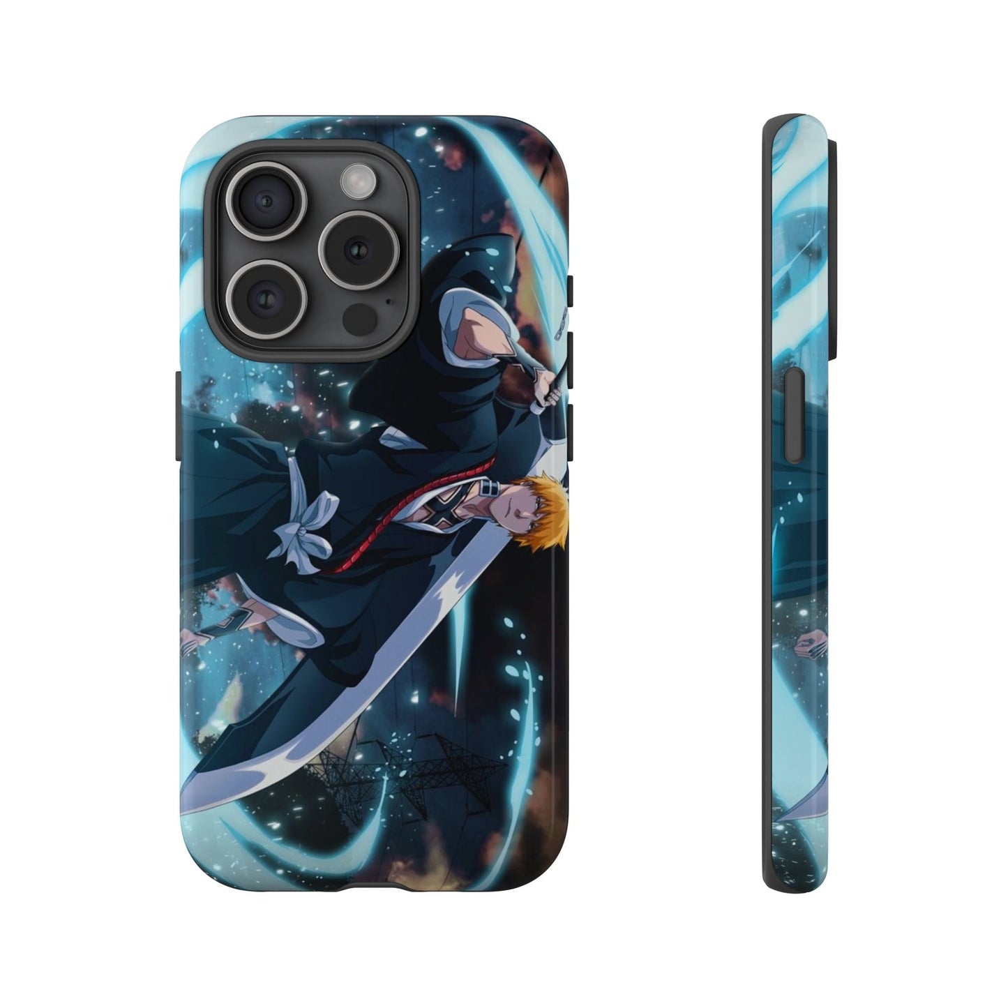 Ichigo, Kurosaki, Tough, Phone, Cases, Bleach, anime, manga, shonen, substitute, soul, reaper, society, rukia, kuchiki, bankai,