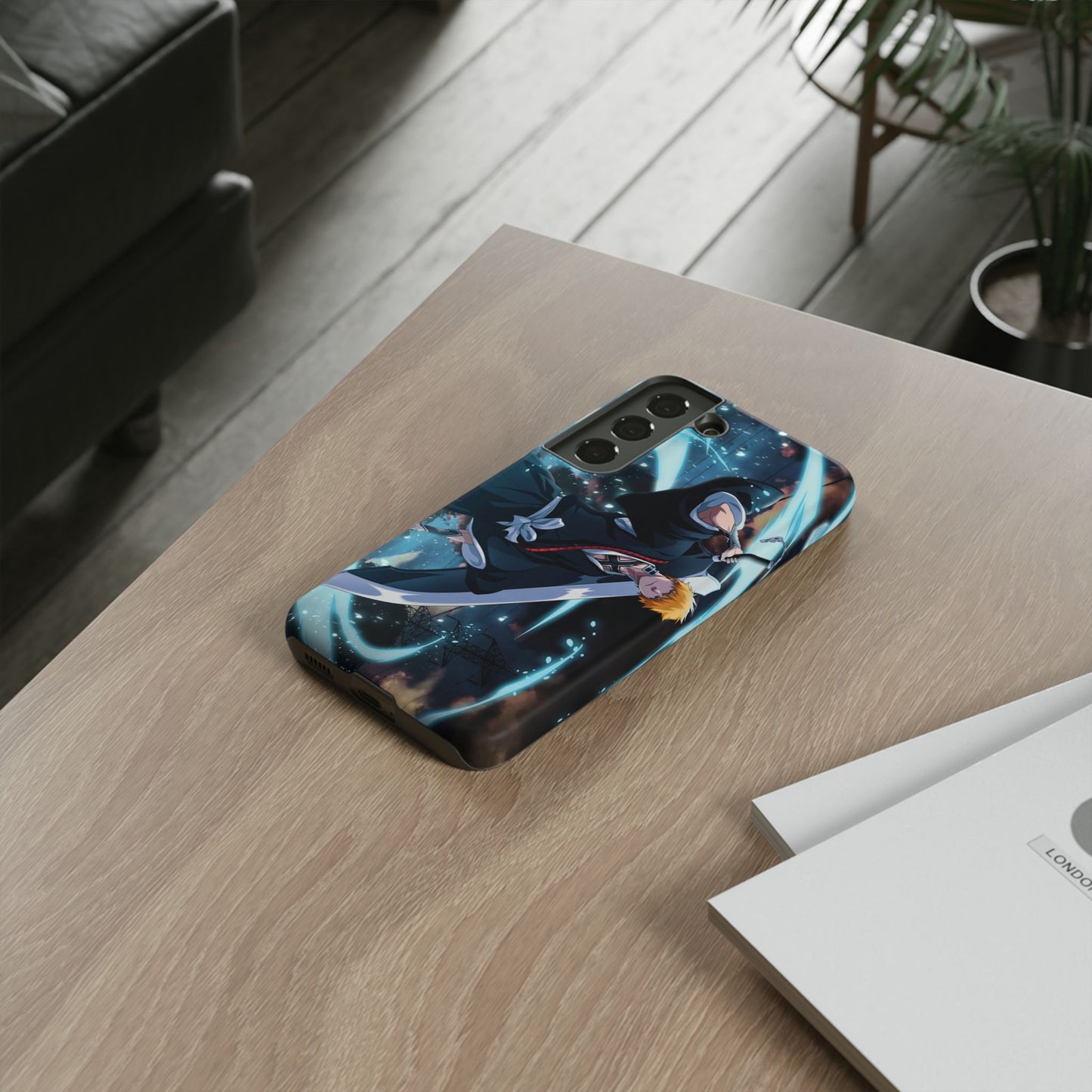 Ichigo, Kurosaki, Tough, Phone, Cases, Bleach, anime, manga, shonen, substitute, soul, reaper, society, rukia, kuchiki, bankai,