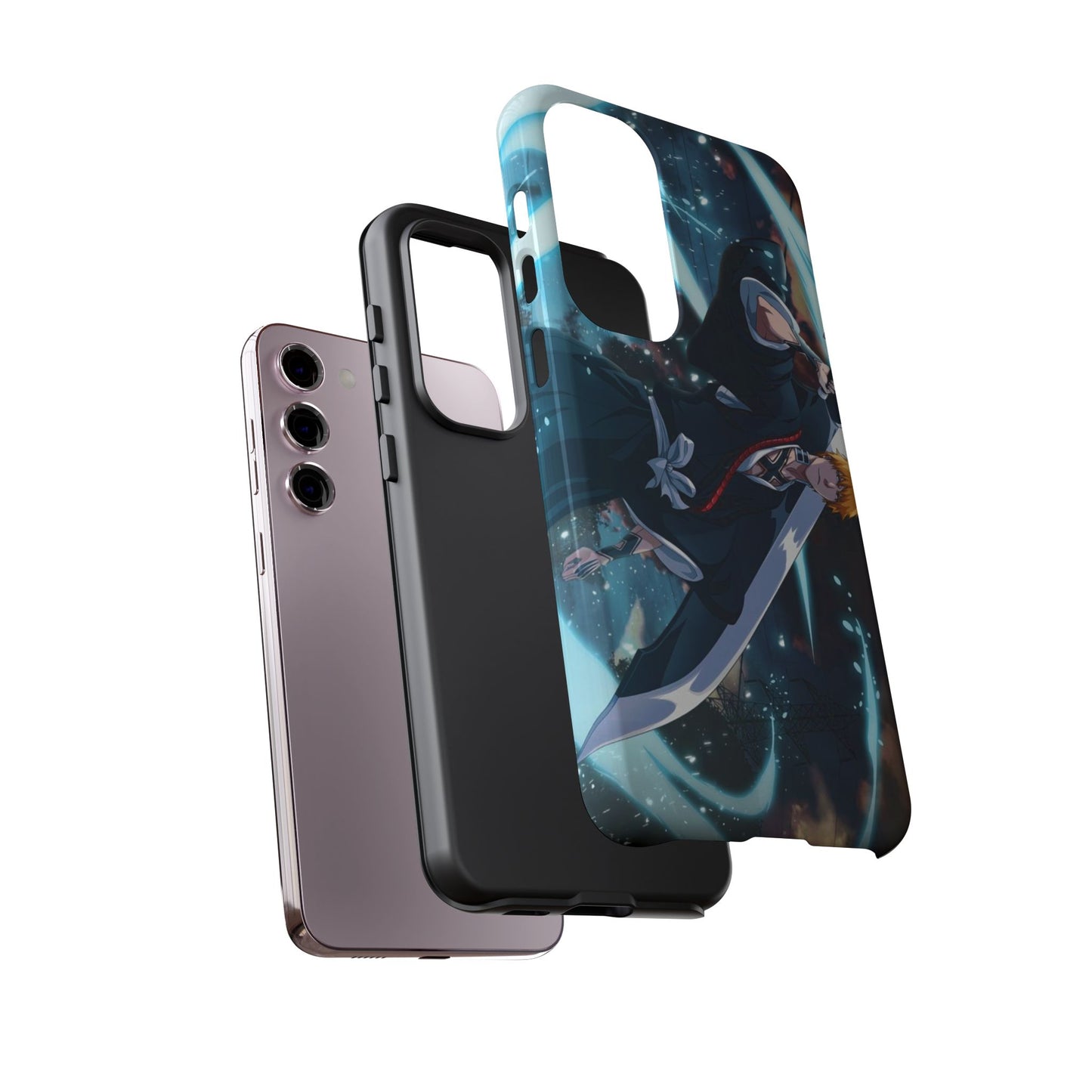 Ichigo, Kurosaki, Tough, Phone, Cases, Bleach, anime, manga, shonen, substitute, soul, reaper, society, rukia, kuchiki, bankai,