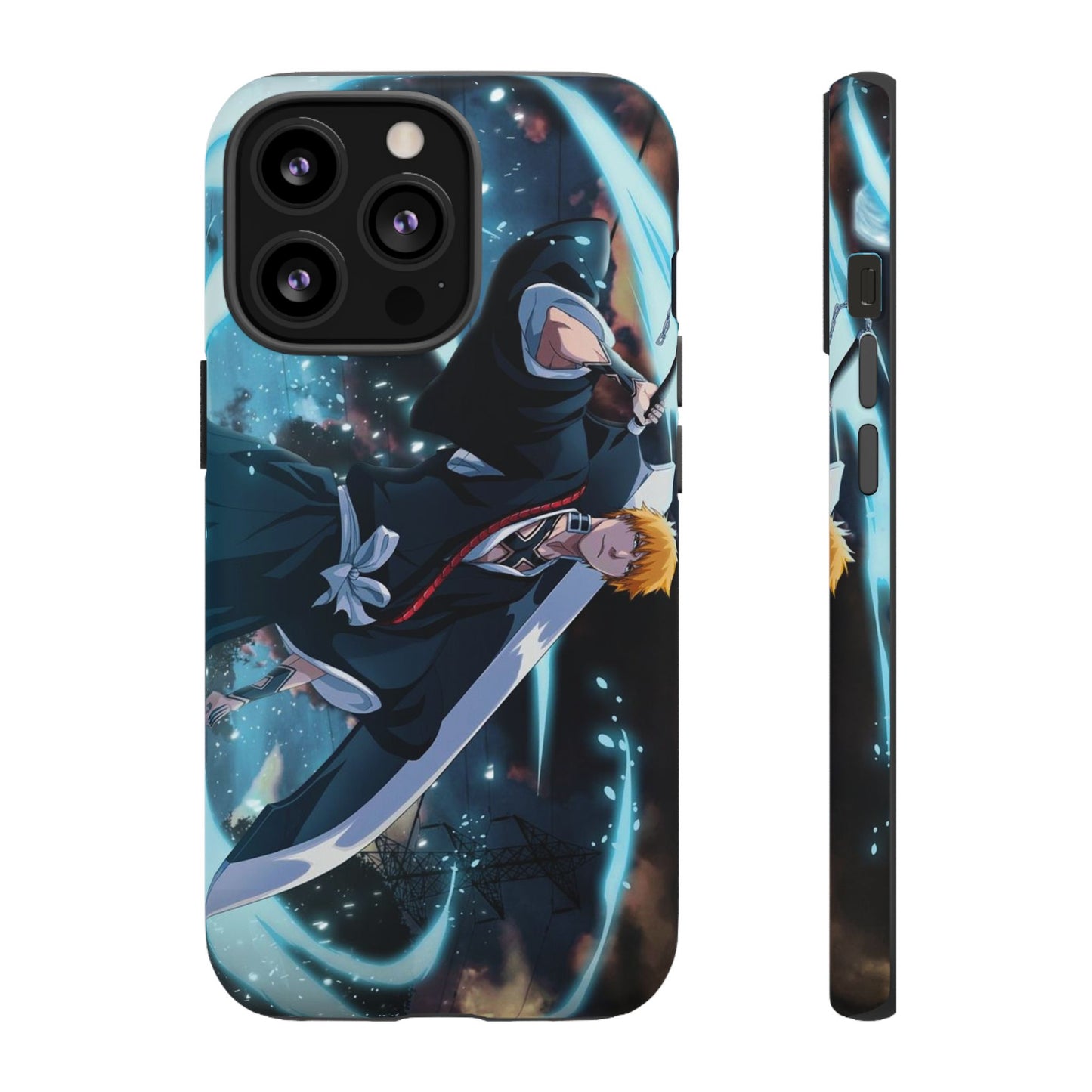 Ichigo, Kurosaki, Tough, Phone, Cases, Bleach, anime, manga, shonen, substitute, soul, reaper, society, rukia, kuchiki, bankai,