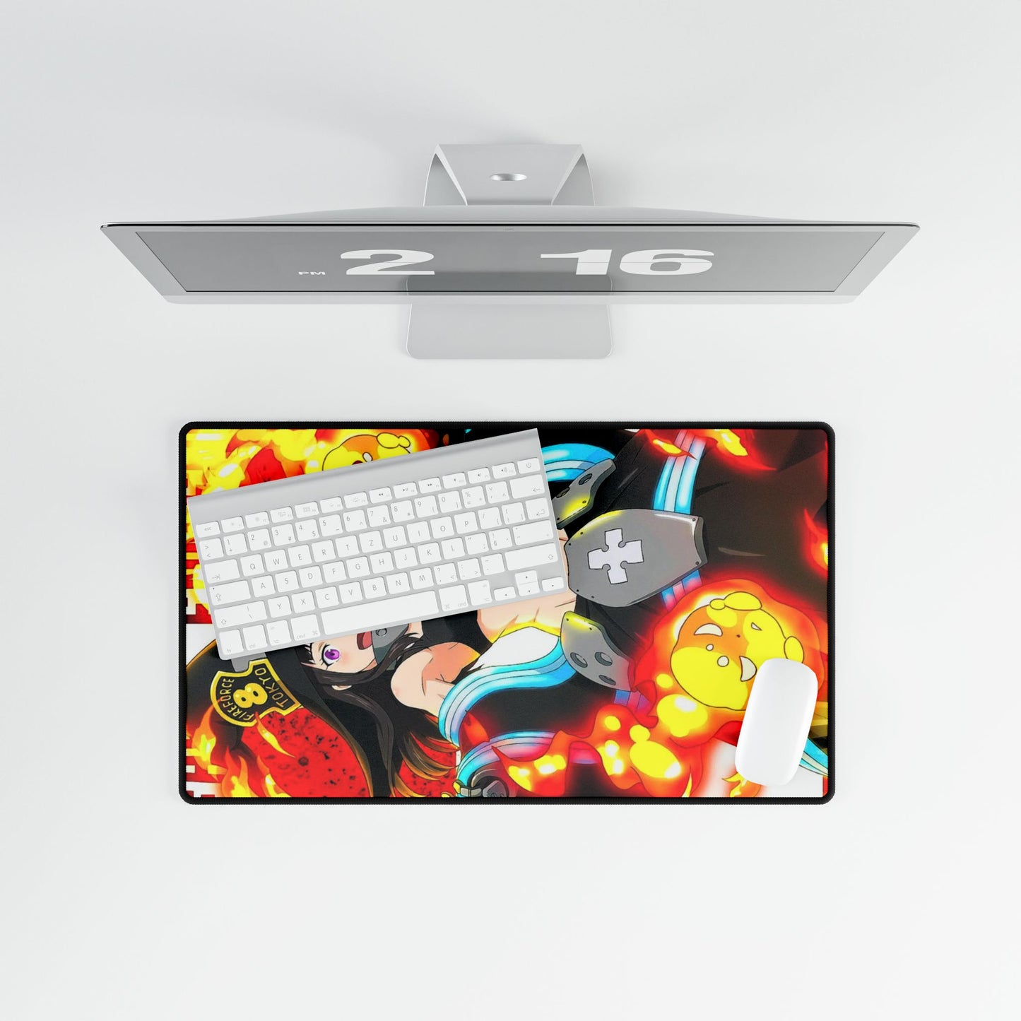 Maki Oze Desk Mat - Fire Force Anime Keyboard Pad, Witch Character Desk Mat, Manga Gaming Accessory, Otaku Gift, Gaming Desk Pad, Anime Desk