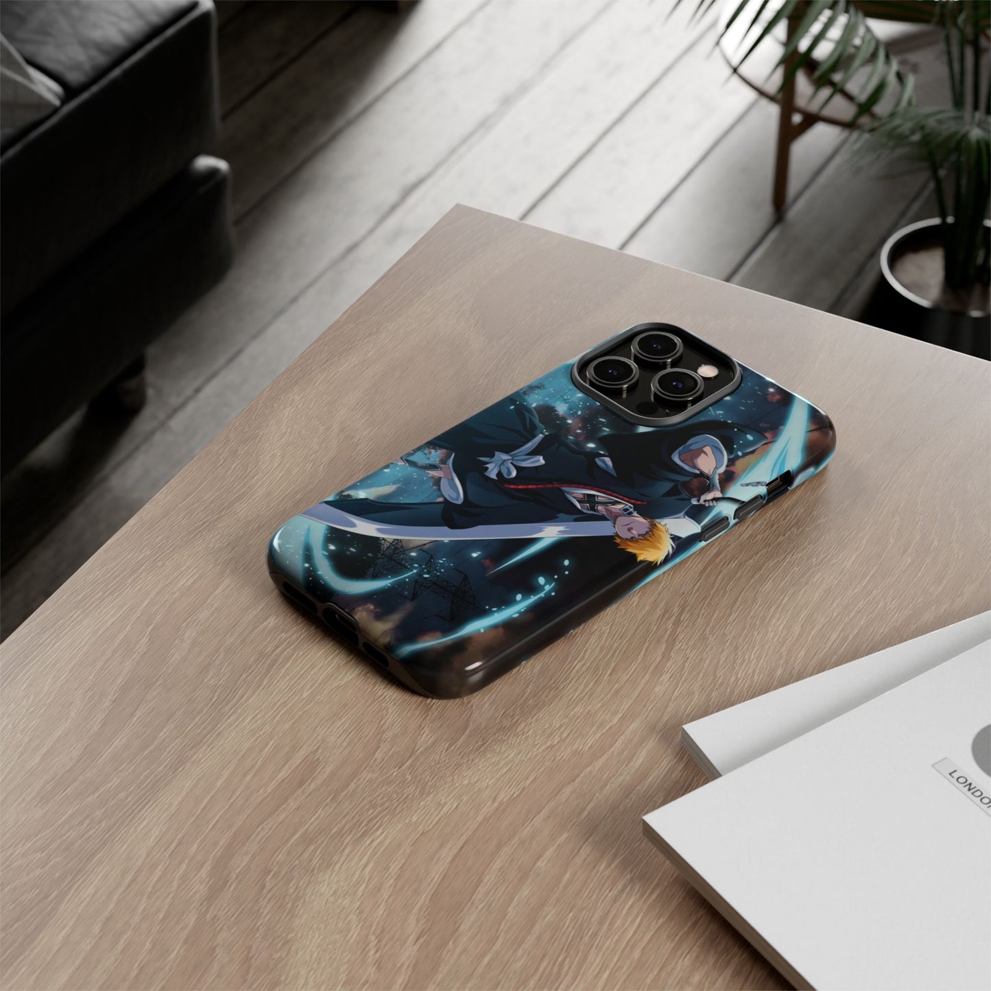 Ichigo, Kurosaki, Tough, Phone, Cases, Bleach, anime, manga, shonen, substitute, soul, reaper, society, rukia, kuchiki, bankai,