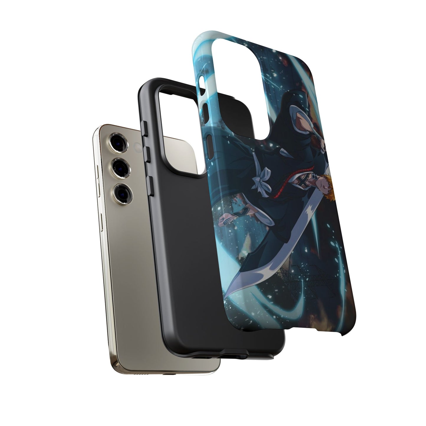Ichigo, Kurosaki, Tough, Phone, Cases, Bleach, anime, manga, shonen, substitute, soul, reaper, society, rukia, kuchiki, bankai,