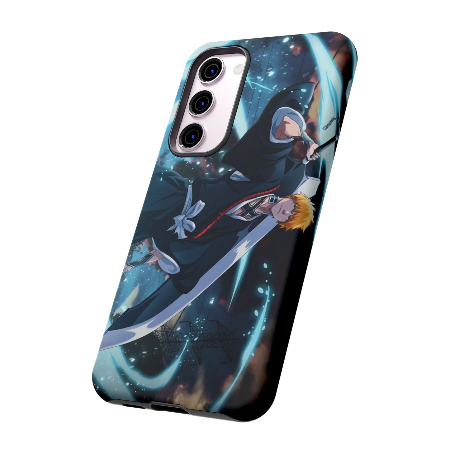 Ichigo, Kurosaki, Tough, Phone, Cases, Bleach, anime, manga, shonen, substitute, soul, reaper, society, rukia, kuchiki, bankai,