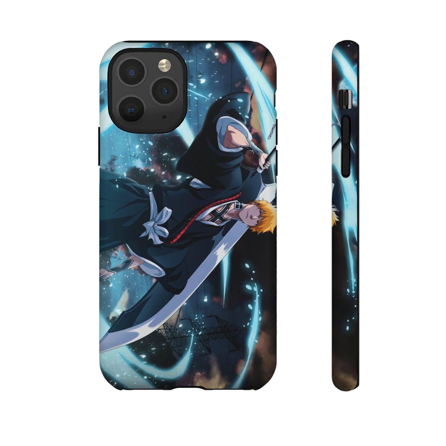 Ichigo, Kurosaki, Tough, Phone, Cases, Bleach, anime, manga, shonen, substitute, soul, reaper, society, rukia, kuchiki, bankai,