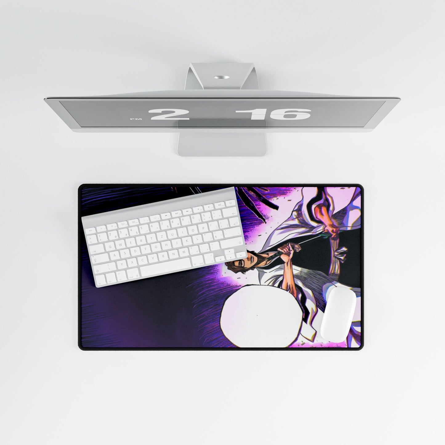 Bleach Anime Desk Mats, Sosuke Aizen Ichigo Kisuke Gin Momo Hogyoku Hollow Tosen Arrancar Soul Manga Shonen, Mouse Pads for Gamers