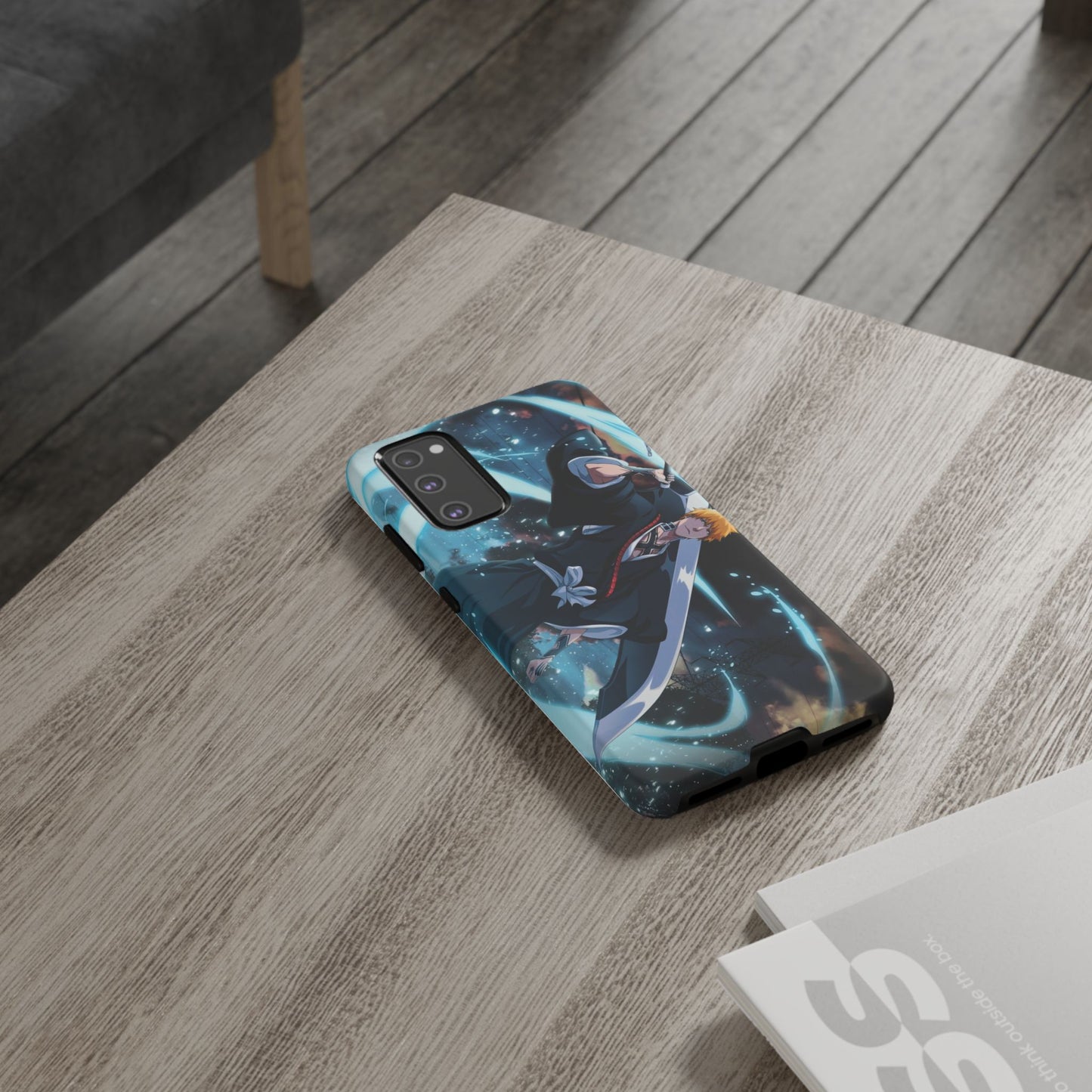Ichigo, Kurosaki, Tough, Phone, Cases, Bleach, anime, manga, shonen, substitute, soul, reaper, society, rukia, kuchiki, bankai,