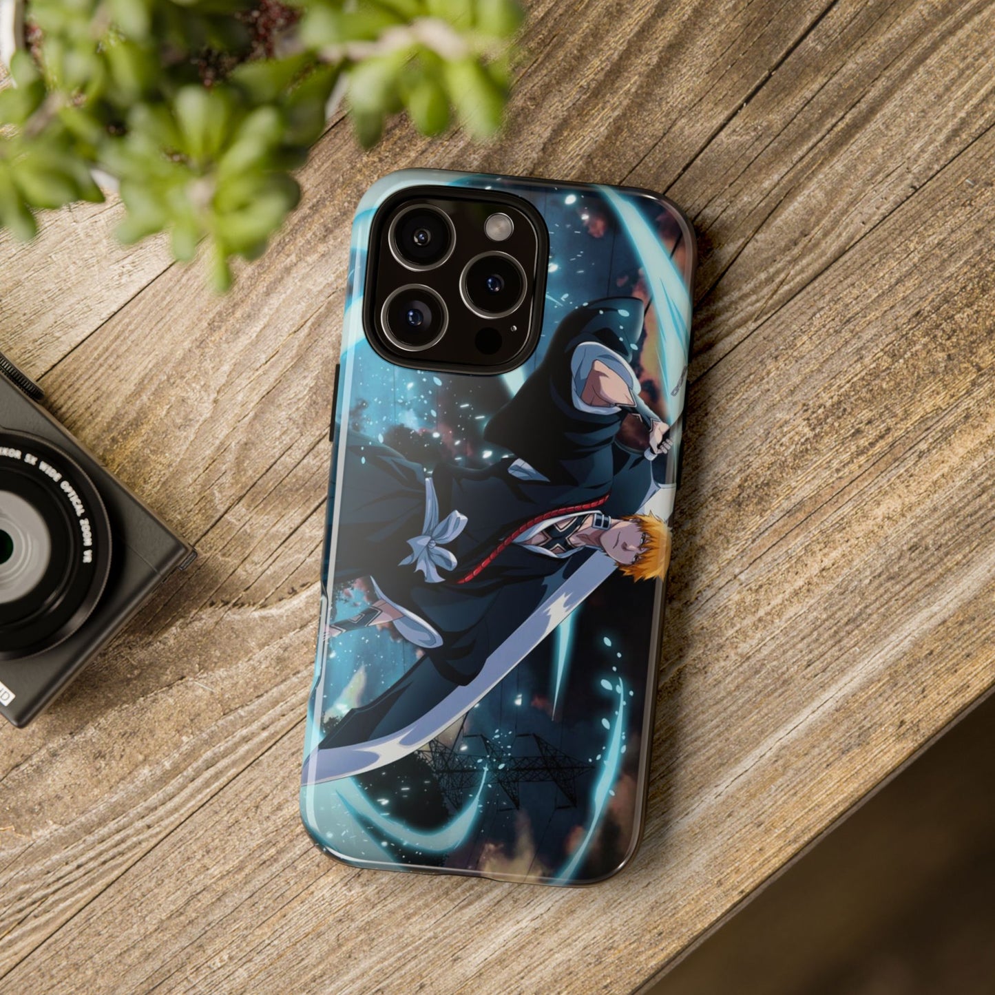 Ichigo, Kurosaki, Tough, Phone, Cases, Bleach, anime, manga, shonen, substitute, soul, reaper, society, rukia, kuchiki, bankai,