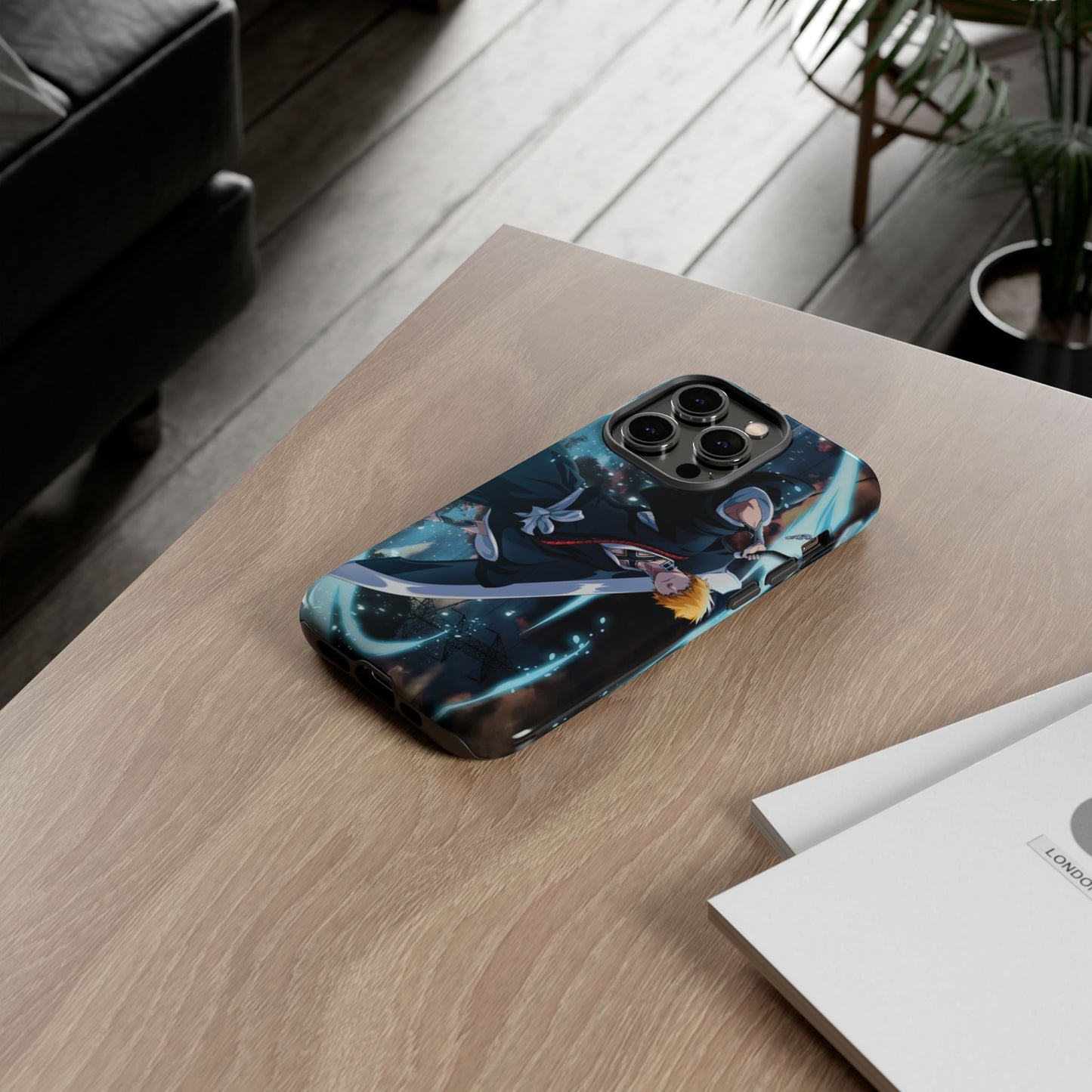Ichigo, Kurosaki, Tough, Phone, Cases, Bleach, anime, manga, shonen, substitute, soul, reaper, society, rukia, kuchiki, bankai,
