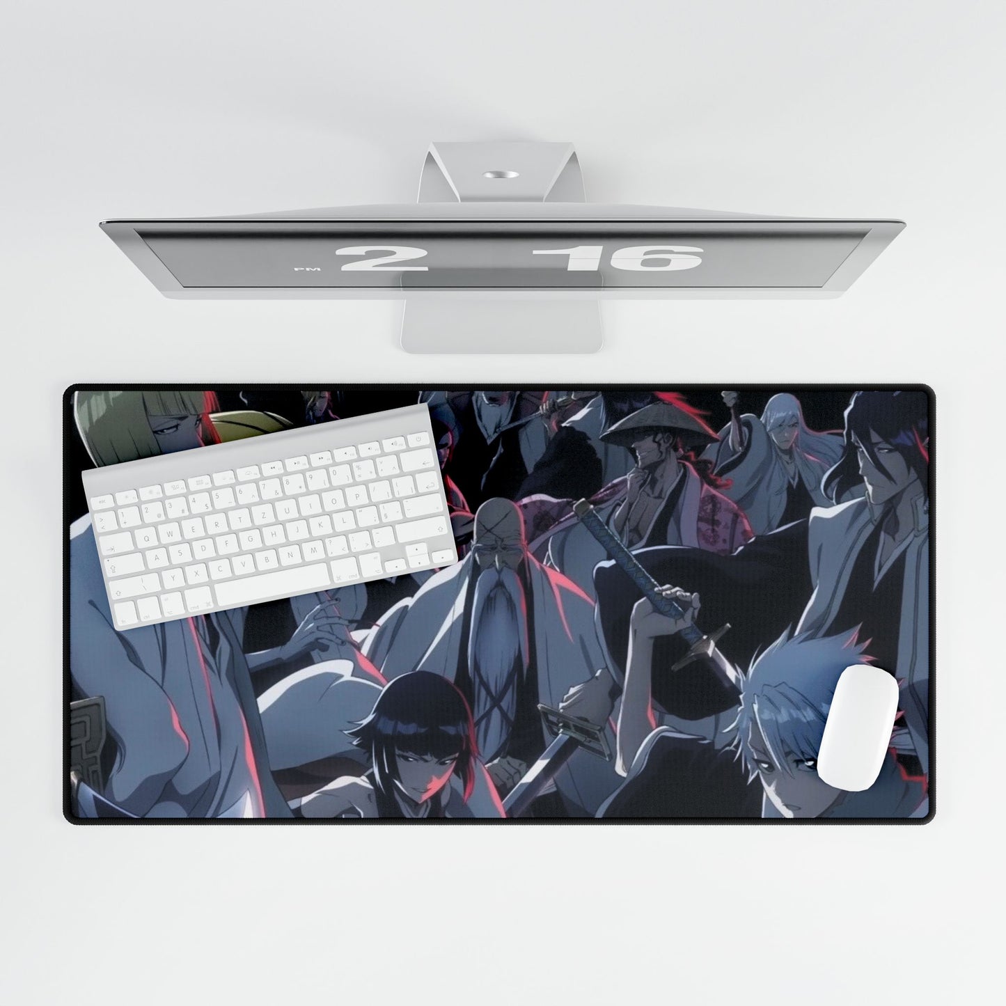 Gotei, 13, Desk Mats, Bleach, anime, captains, 13, biyakuya, shinji, shunsui, kenpachi, soi fon, toshiro, mayuri, yamamoto, aizen