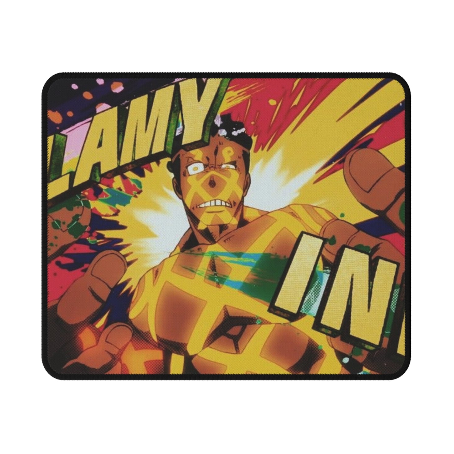 Ogun Montgomery Gaming Mouse Pad - Fire Force Non-Slip Mat, Anime Character Desk Pad, Manga Gaming Accessory, Otaku Gift