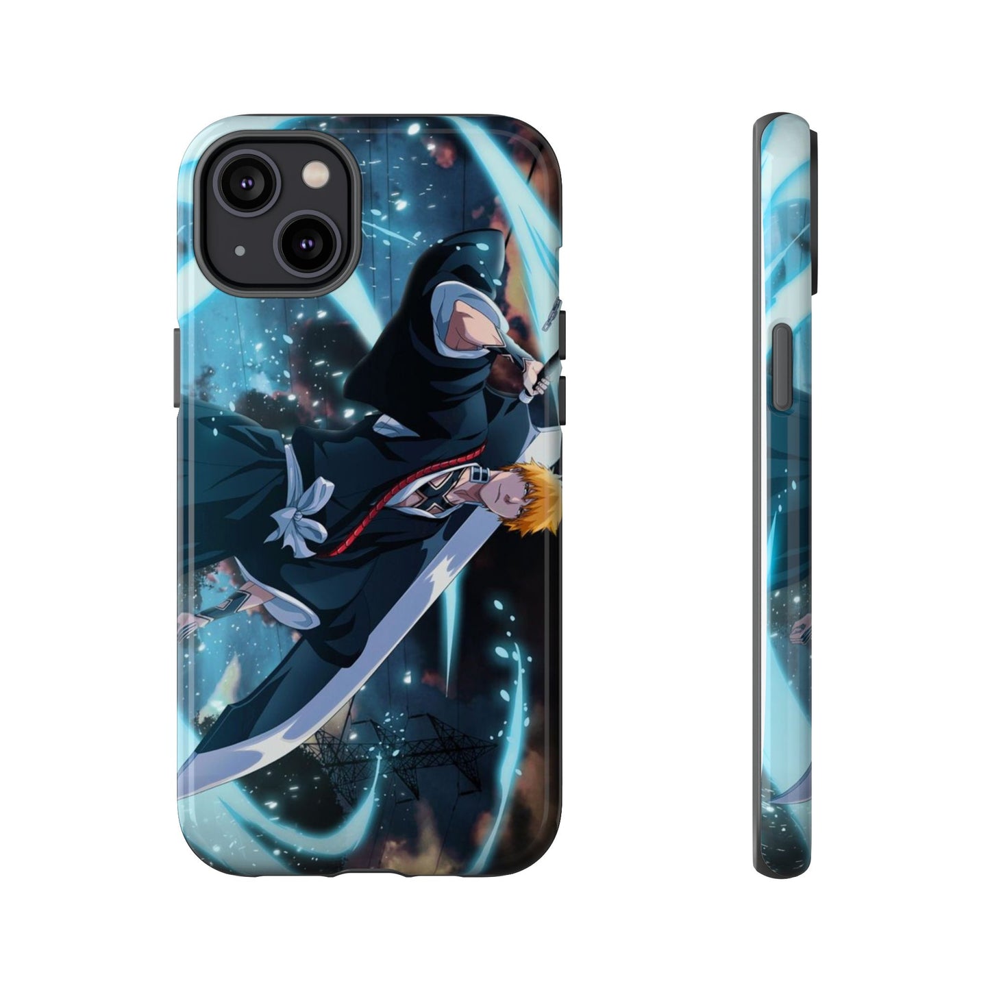 Ichigo, Kurosaki, Tough, Phone, Cases, Bleach, anime, manga, shonen, substitute, soul, reaper, society, rukia, kuchiki, bankai,