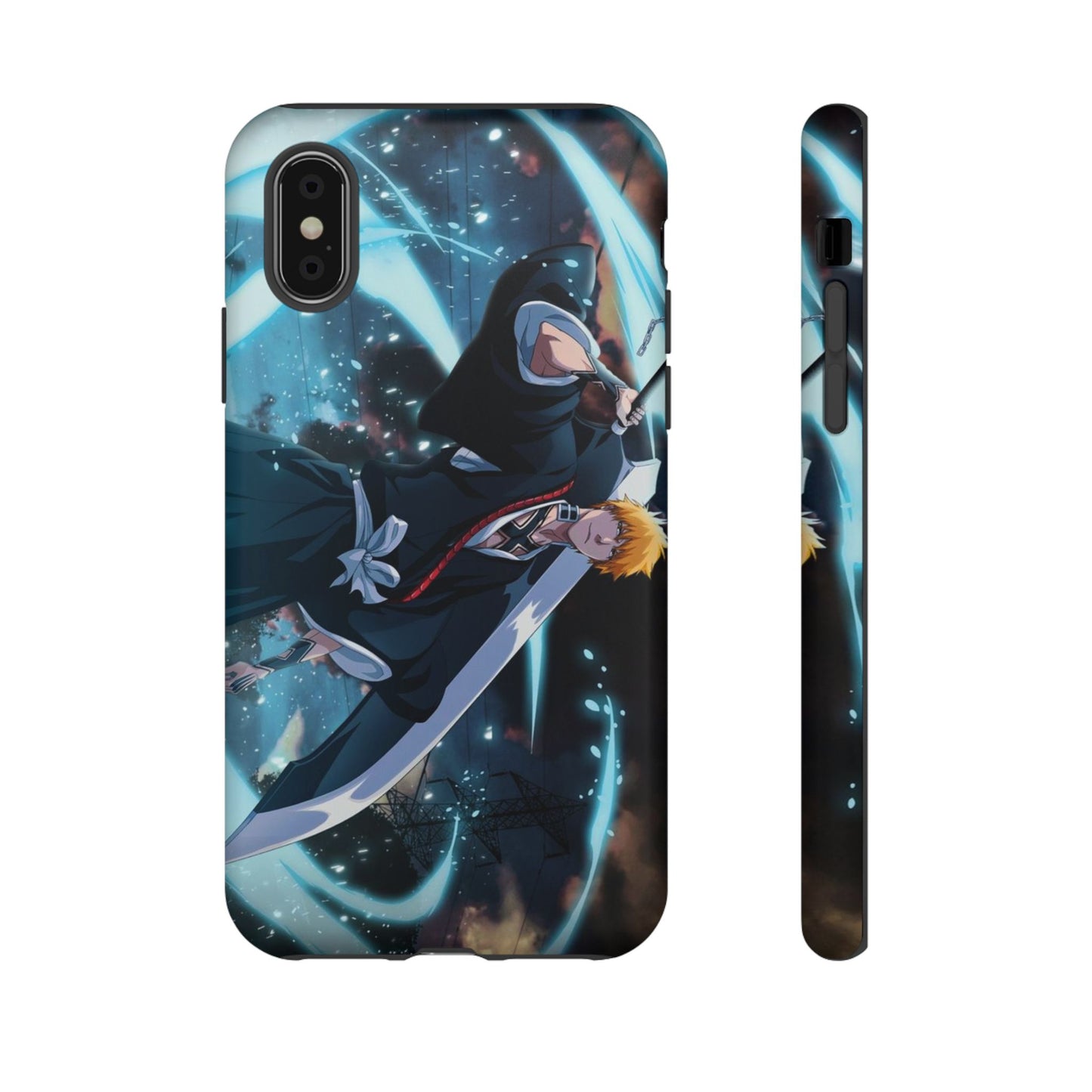 Ichigo, Kurosaki, Tough, Phone, Cases, Bleach, anime, manga, shonen, substitute, soul, reaper, society, rukia, kuchiki, bankai,