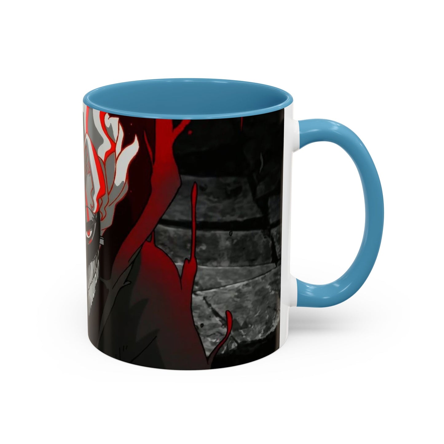 Turbo, Okarun, Accent Coffee Mug (11, 15oz), dandadan, anime, shonen, manga, Ken, Takakura, Granny, Seiko, Momo, Ayase