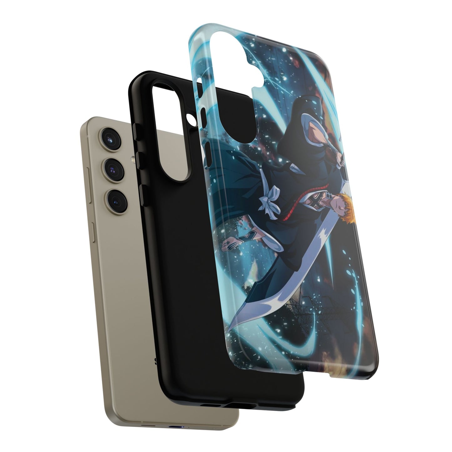 Ichigo, Kurosaki, Tough, Phone, Cases, Bleach, anime, manga, shonen, substitute, soul, reaper, society, rukia, kuchiki, bankai,