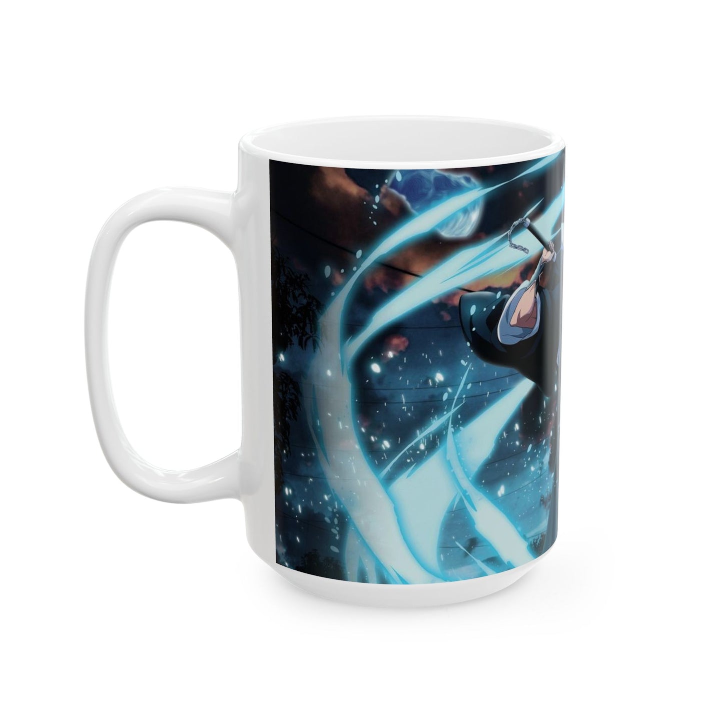 Ichigo, Kurosaki, Ceramic, Mug, (11oz, 15oz), Bleach, anime, manga, shonen, soul, reaper, rukia, kuchiki, bankai, kenpachi, yoruichi