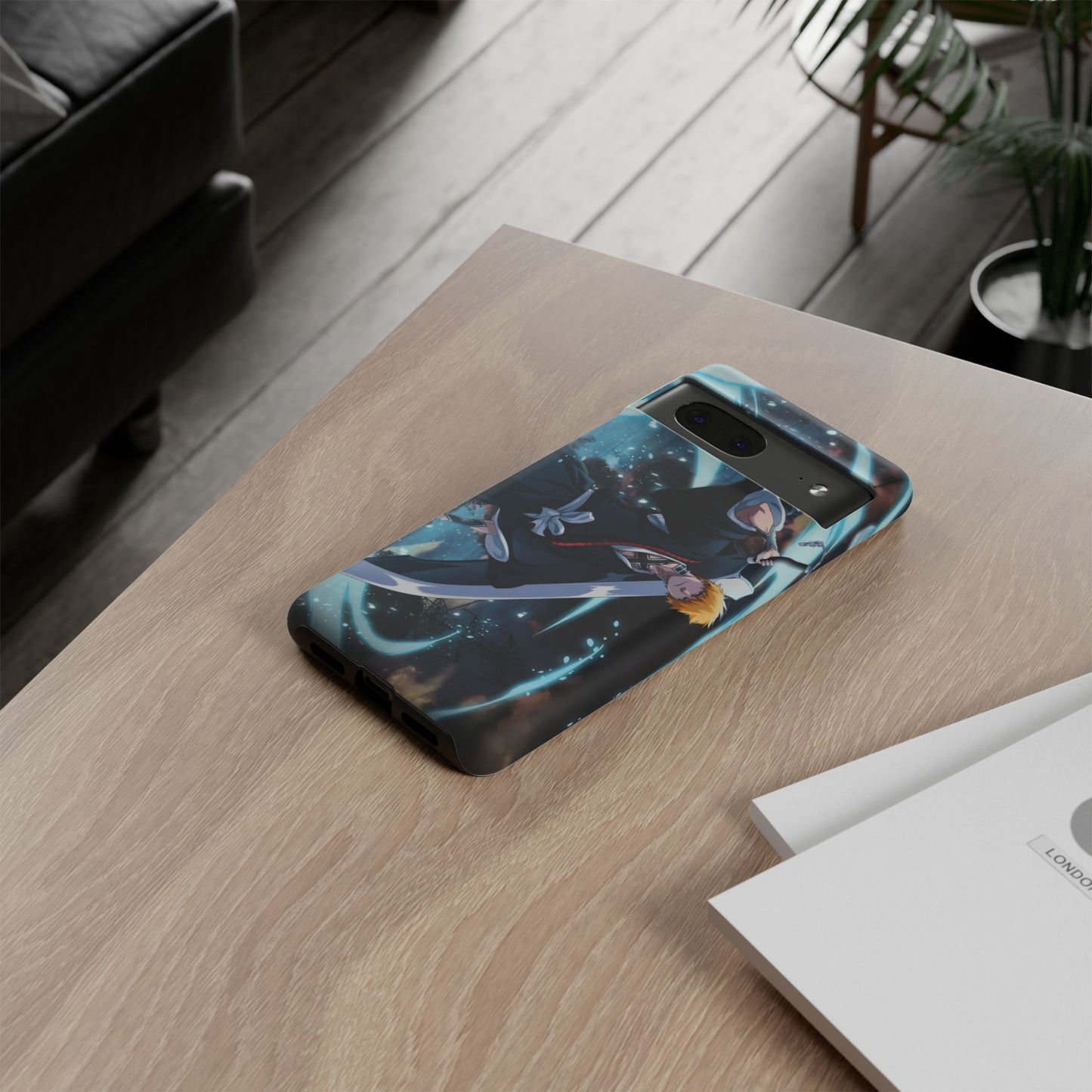 Ichigo, Kurosaki, Tough, Phone, Cases, Bleach, anime, manga, shonen, substitute, soul, reaper, society, rukia, kuchiki, bankai,