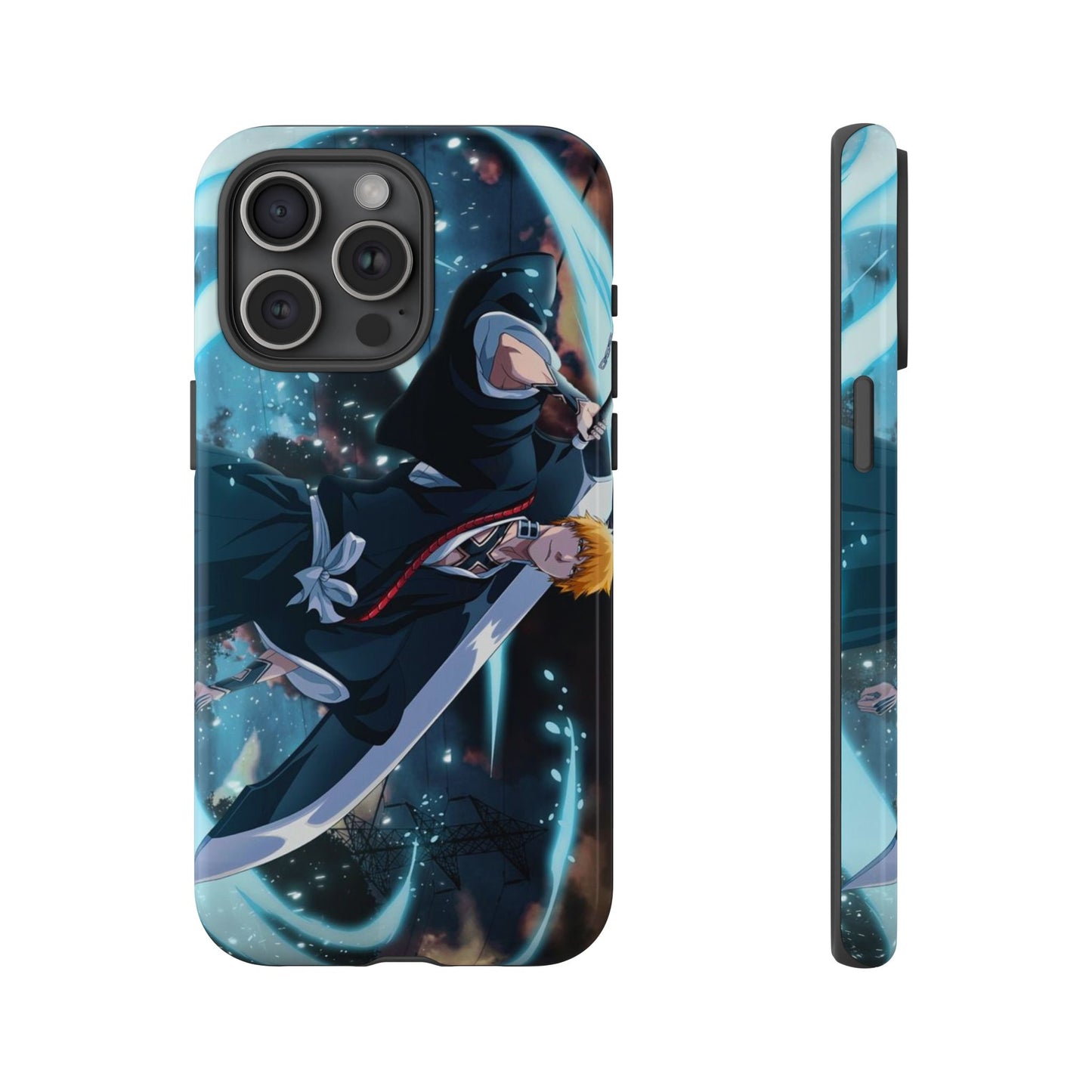 Ichigo, Kurosaki, Tough, Phone, Cases, Bleach, anime, manga, shonen, substitute, soul, reaper, society, rukia, kuchiki, bankai,