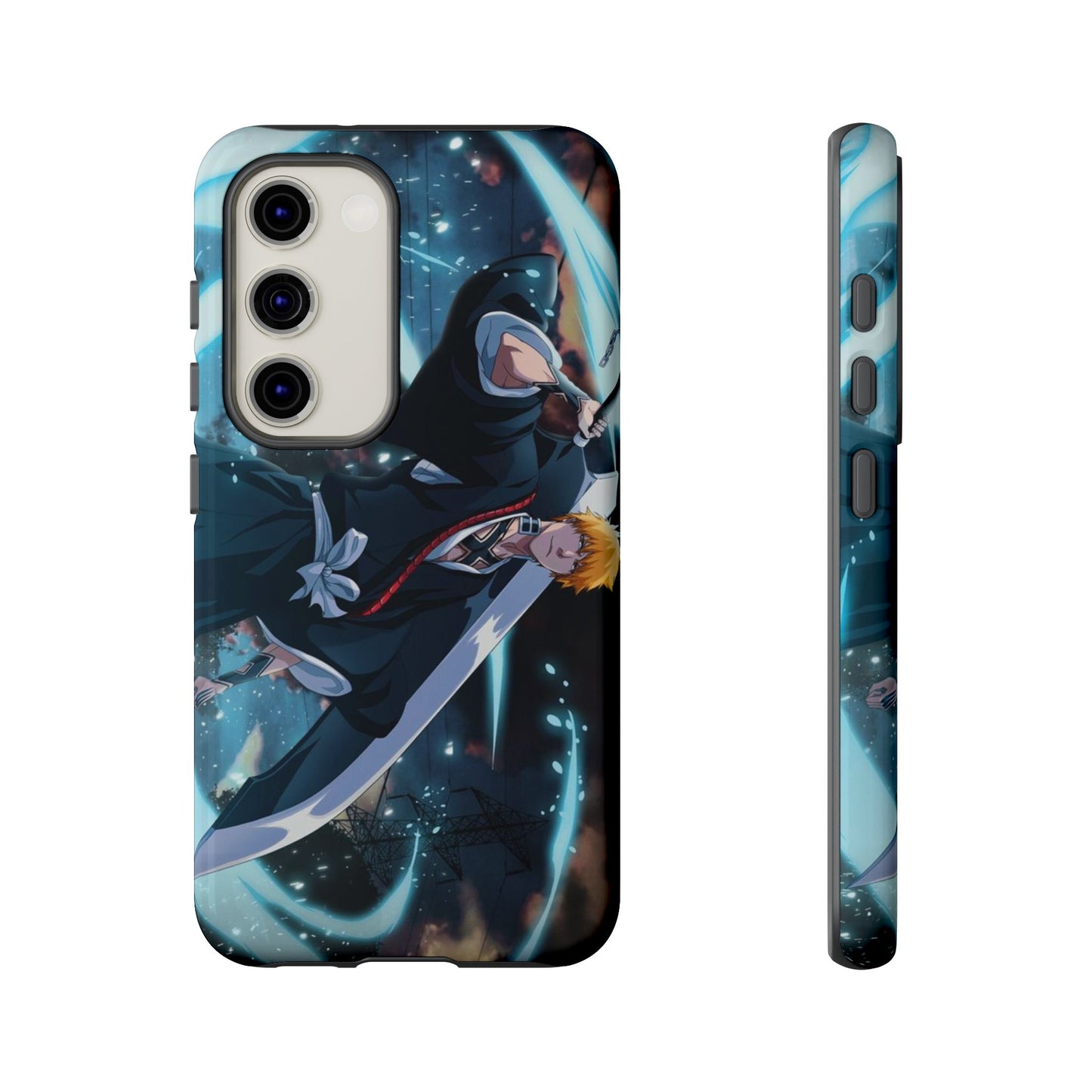 Ichigo, Kurosaki, Tough, Phone, Cases, Bleach, anime, manga, shonen, substitute, soul, reaper, society, rukia, kuchiki, bankai,